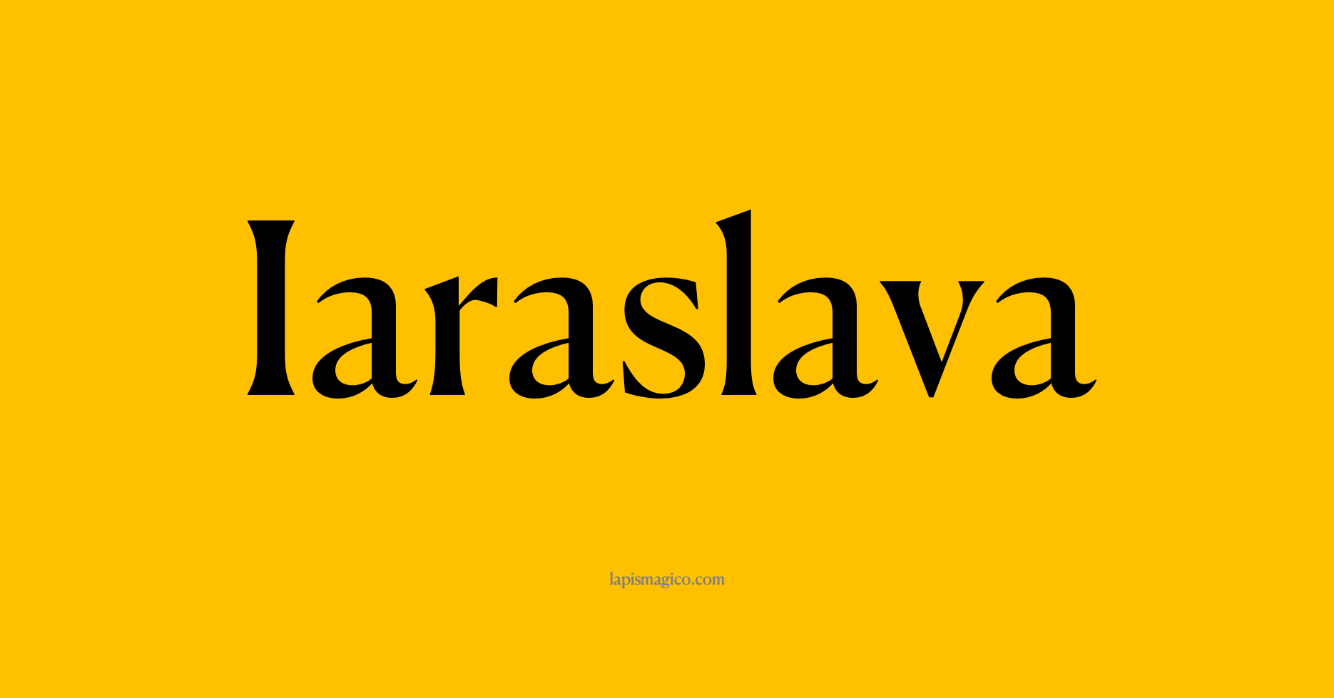 Nome Iaraslava, ficha divertida com pontilhado para crianças
