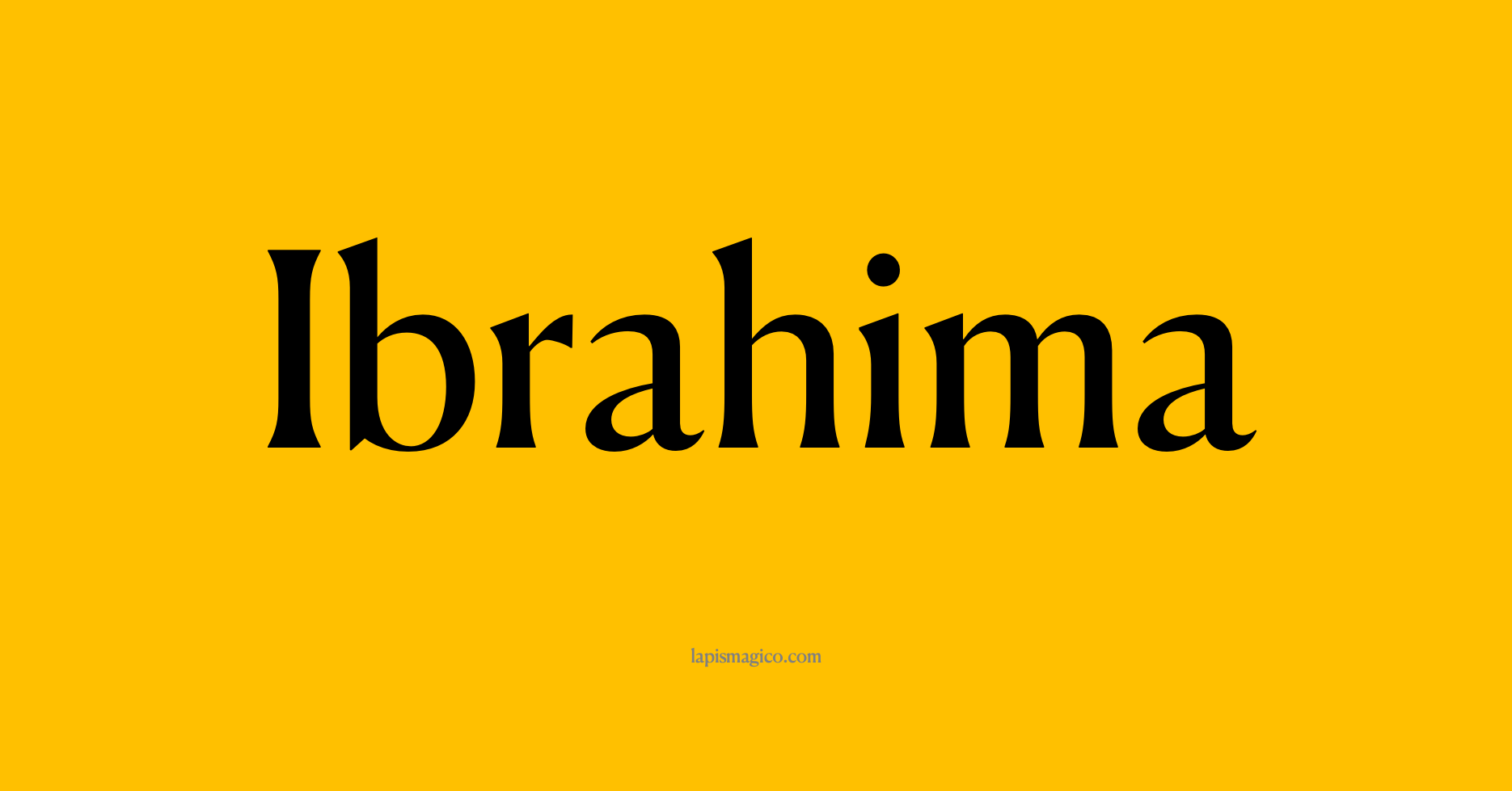 Nome Ibrahima, ficha divertida com pontilhado para crianças