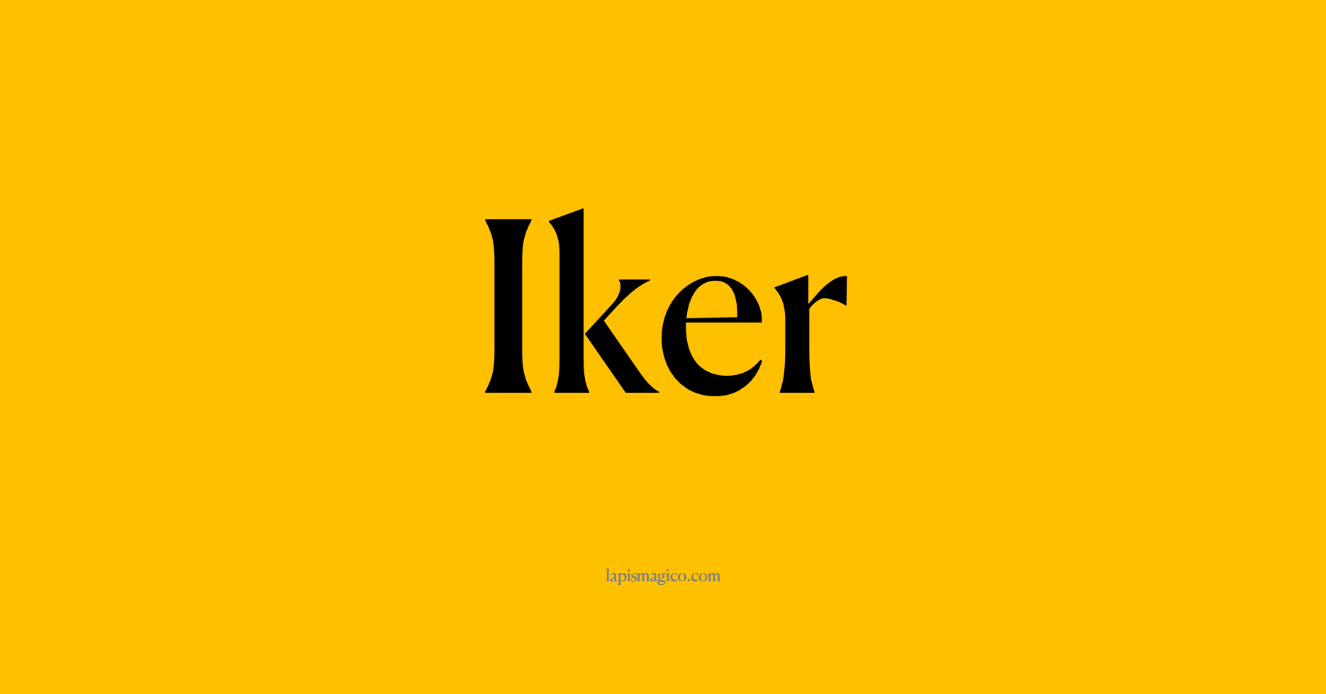 Nome Iker, ficha divertida com pontilhado para crianças