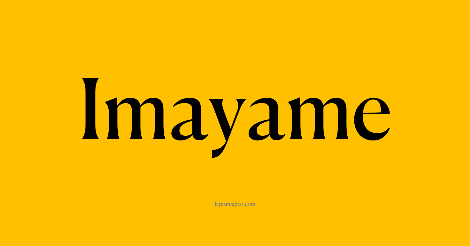 Nome Imayame, ficha divertida com pontilhado para crianças