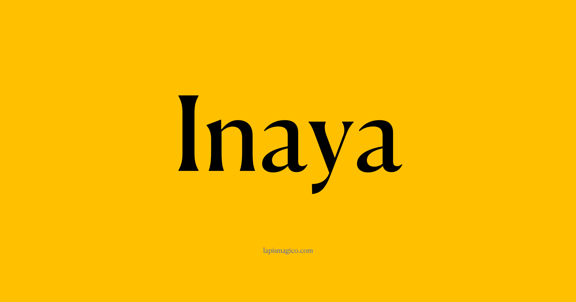 Nome Inaya, ficha divertida com pontilhado para crianças