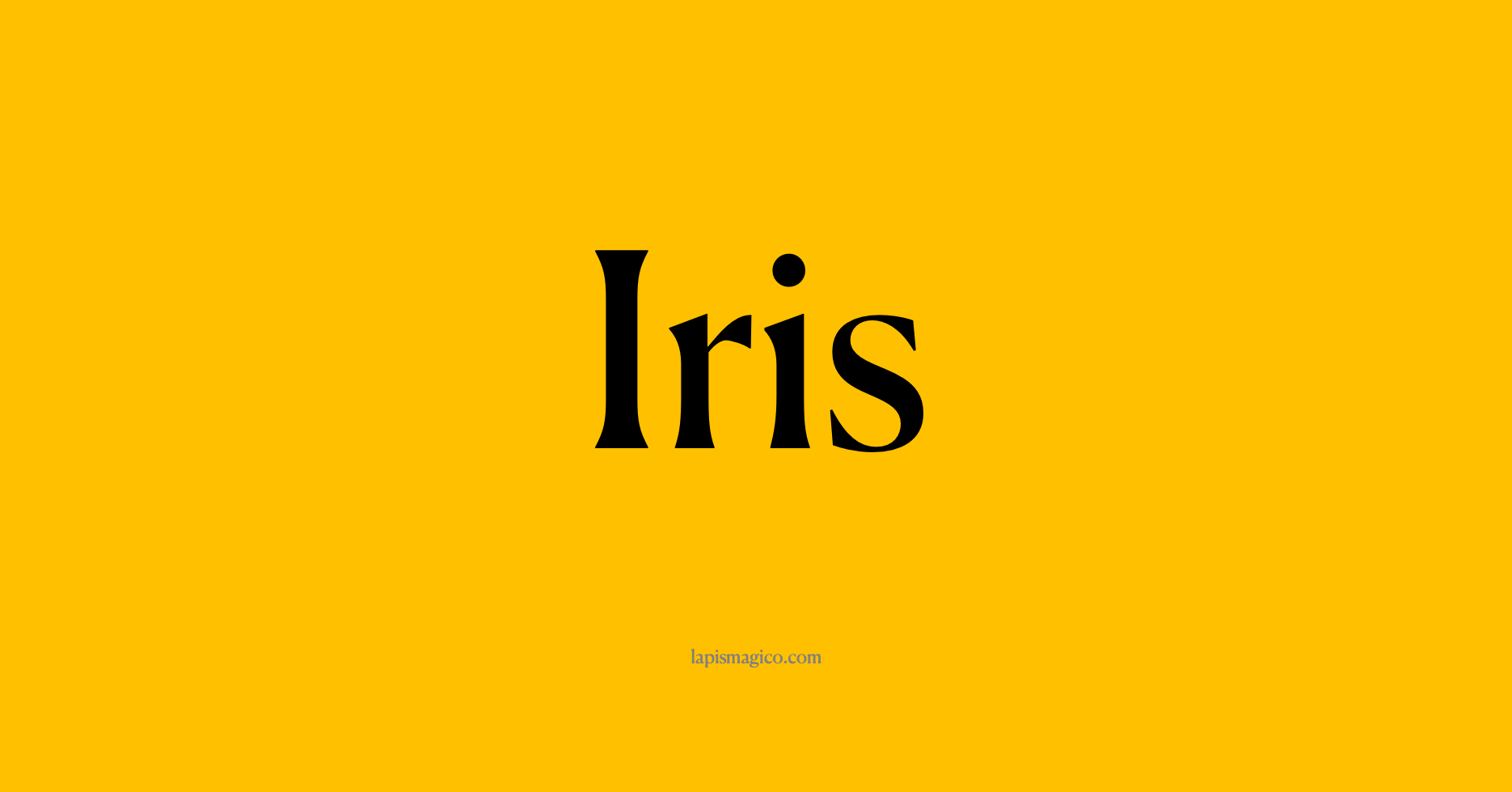 Nome Iris, ficha divertida com pontilhado para crianças