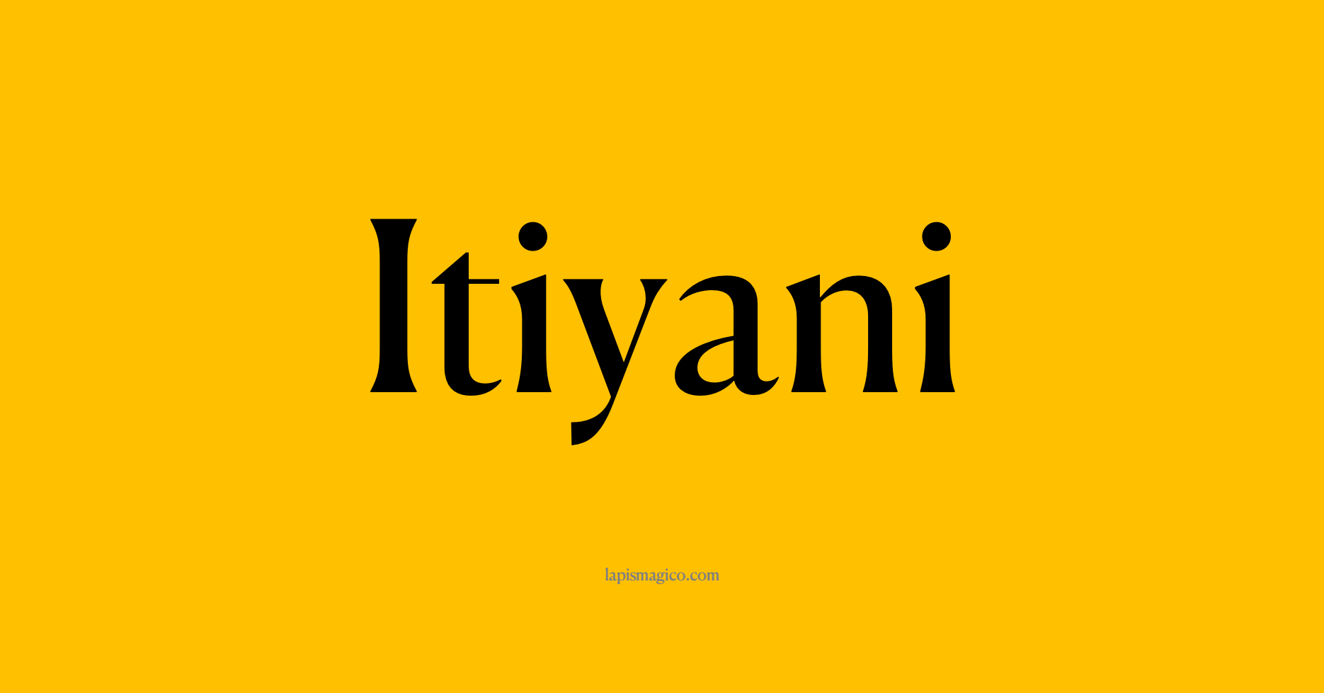 Nome Itiyani, ficha divertida com pontilhado para crianças