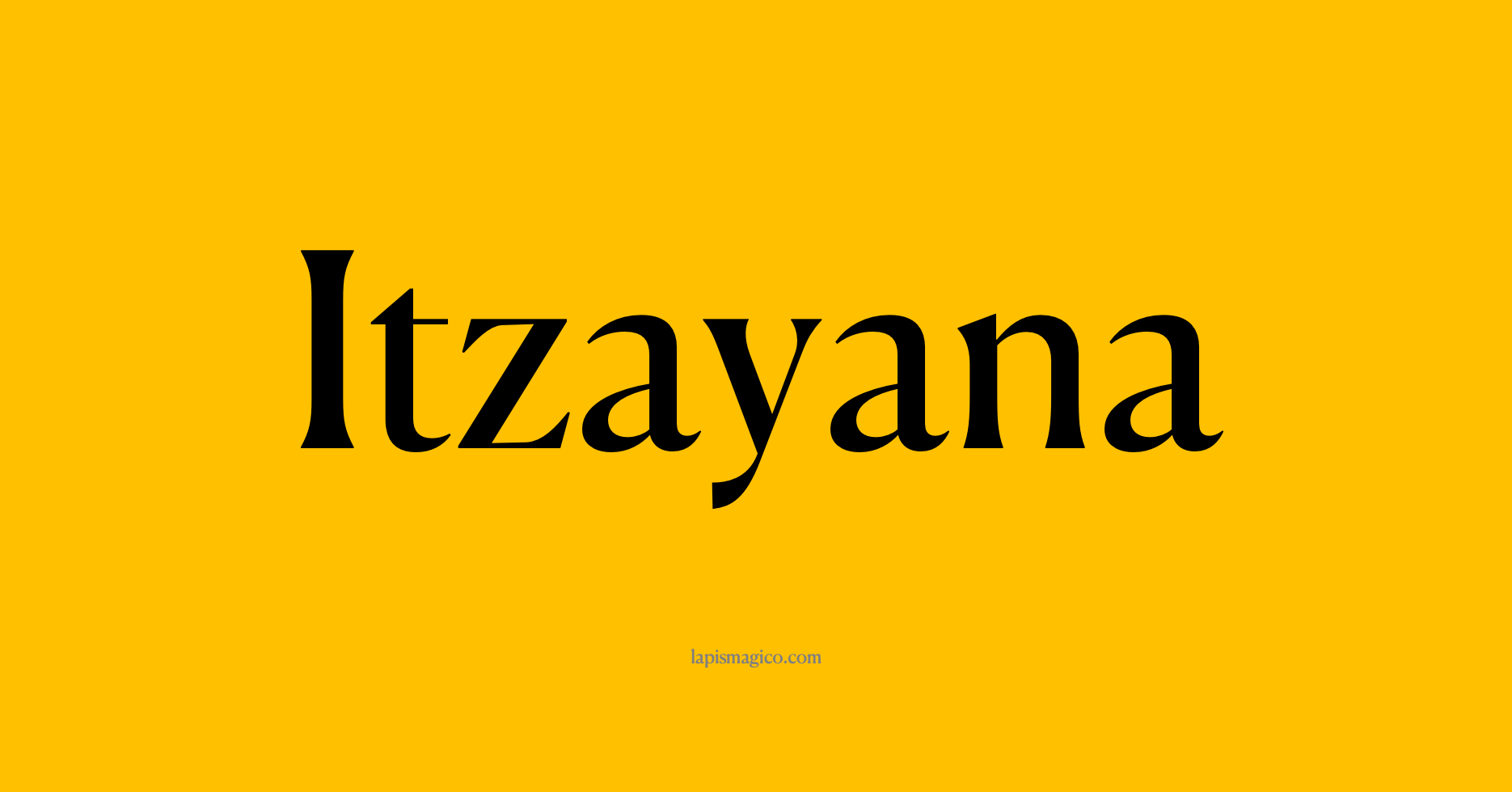 Nome Itzayana, ficha divertida com pontilhado para crianças