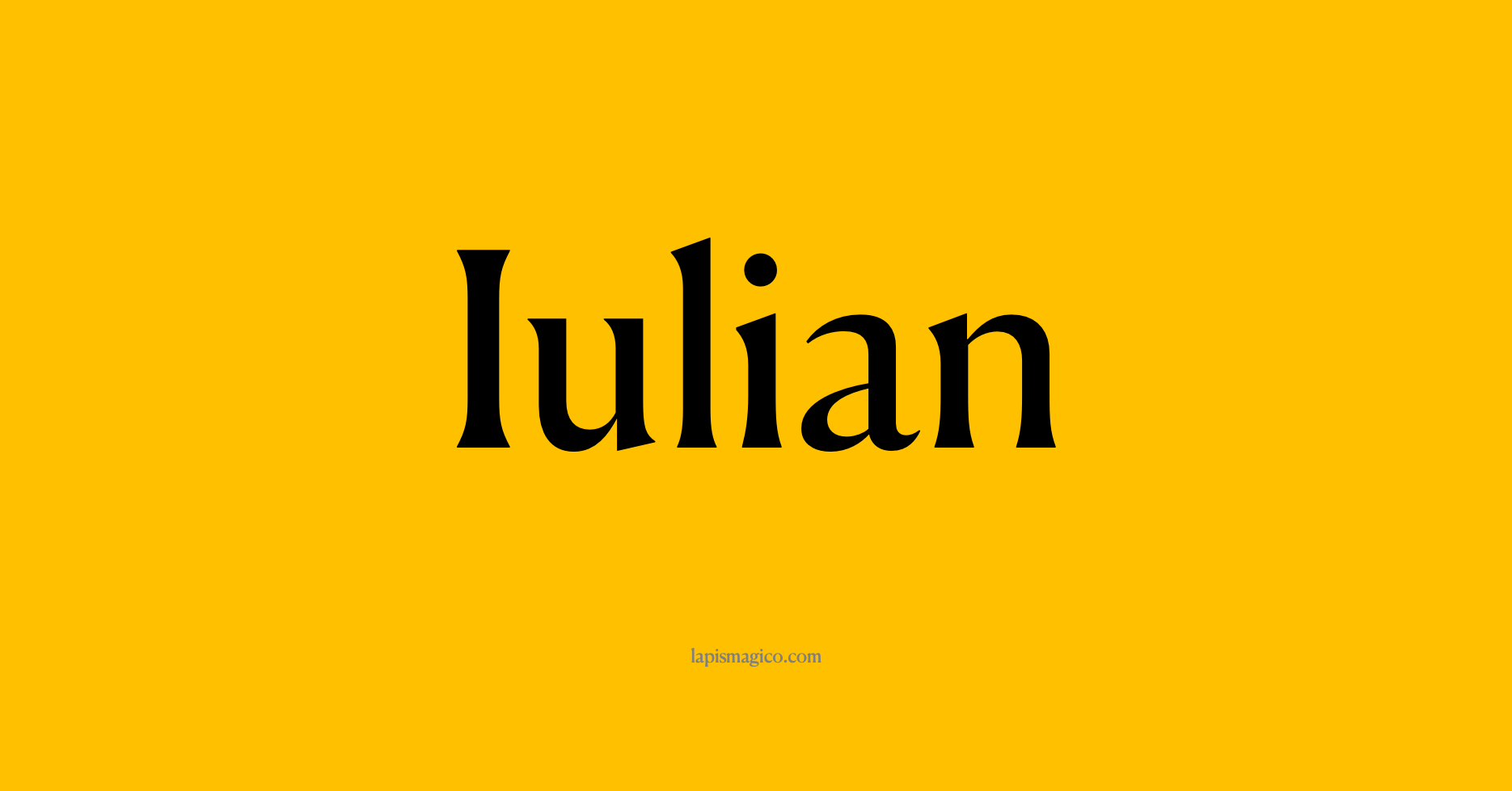 Nome Iulian, ficha divertida com pontilhado para crianças