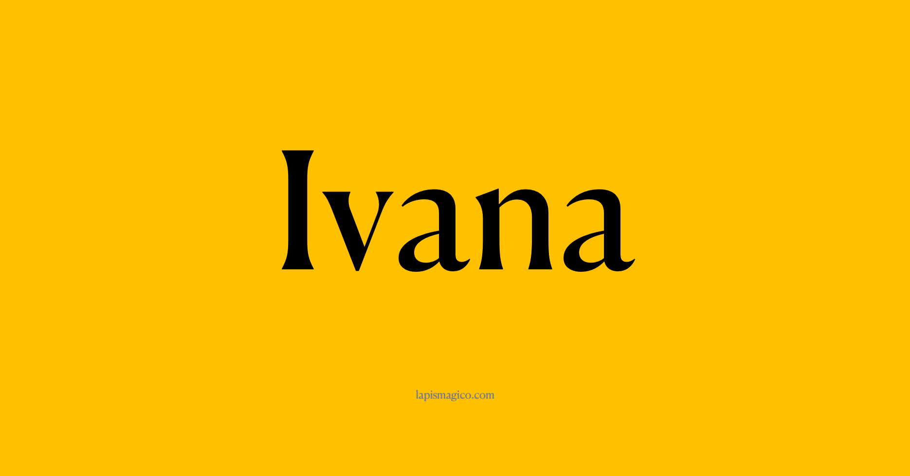 Nome Ivana, ficha divertida com pontilhado para crianças