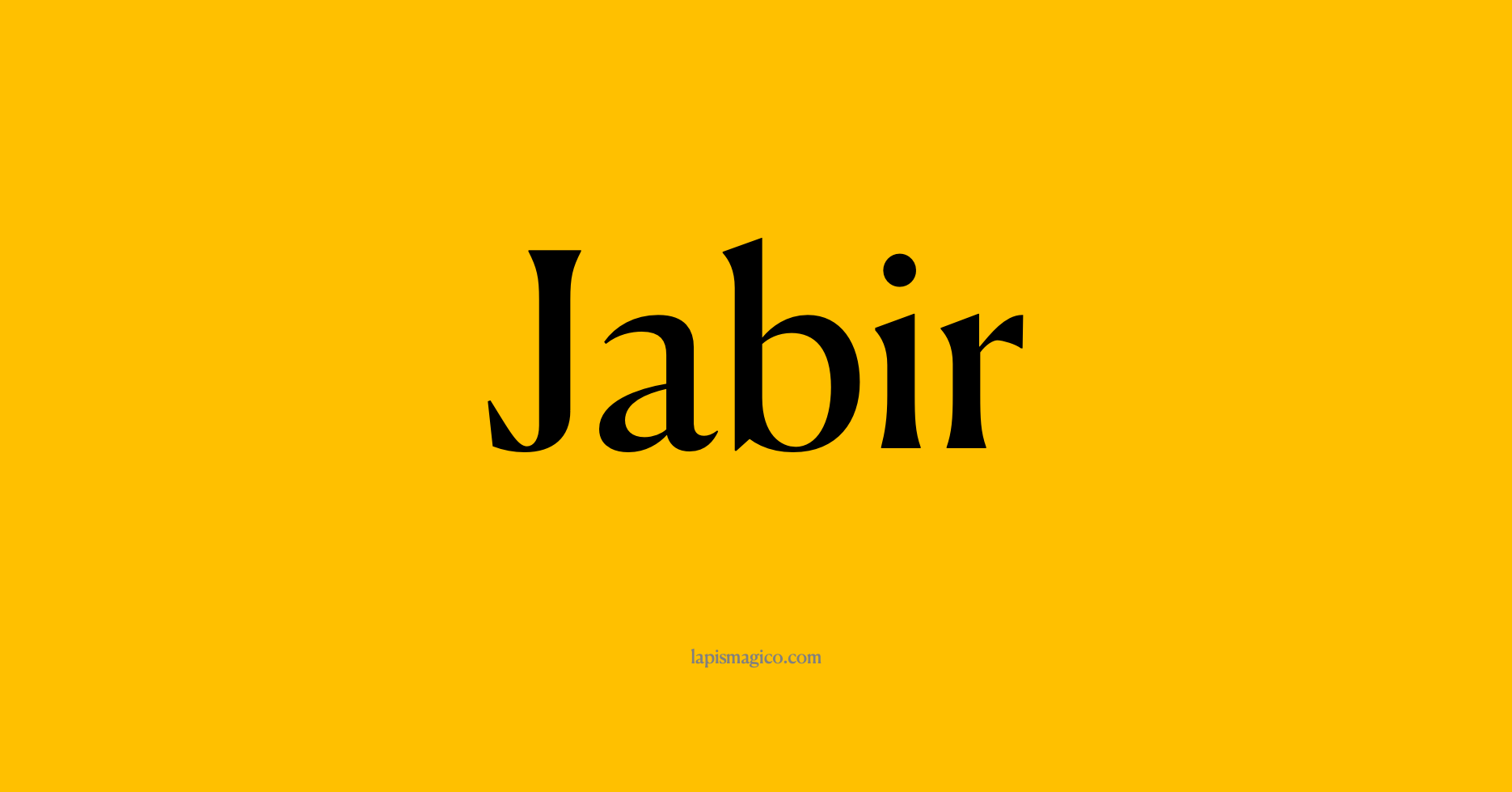 Nome Jabir, ficha divertida com pontilhado para crianças