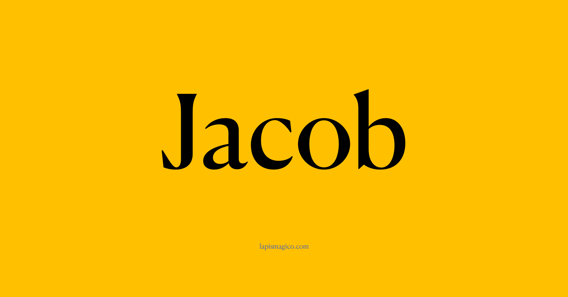 Nome Jacob, ficha divertida com pontilhado para crianças