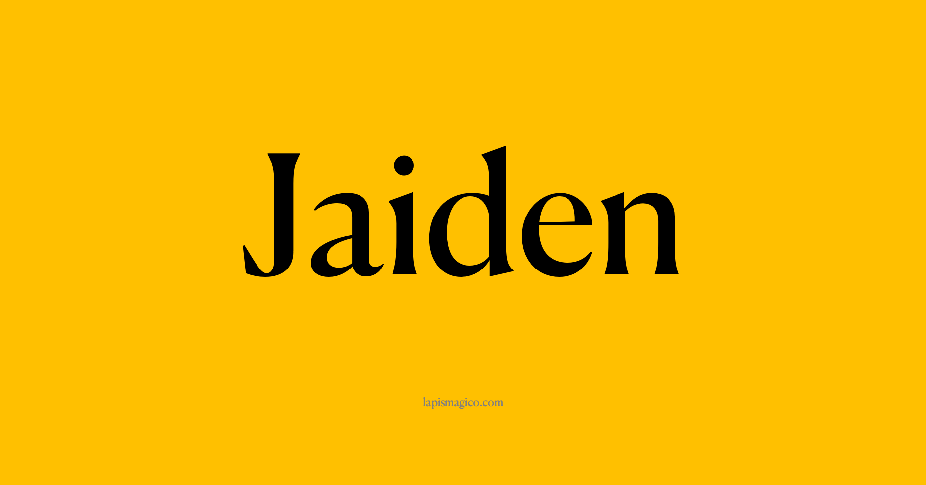 Nome Jaiden, ficha divertida com pontilhado para crianças