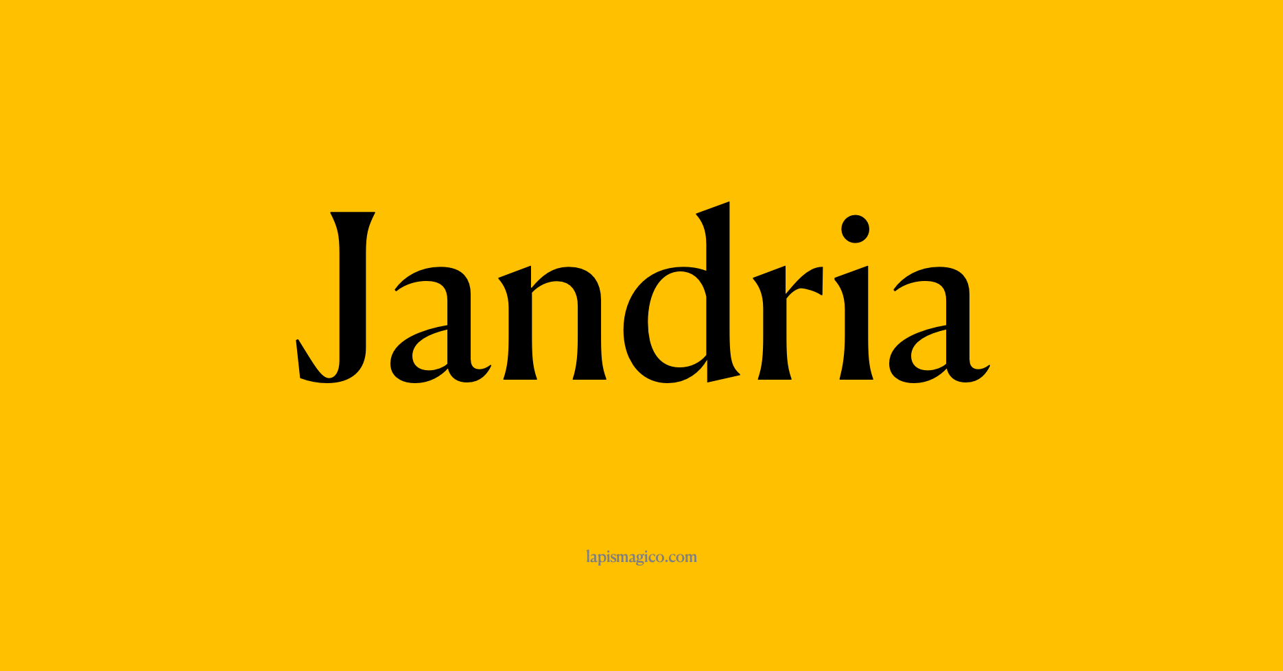Nome Jandria, ficha divertida com pontilhado para crianças