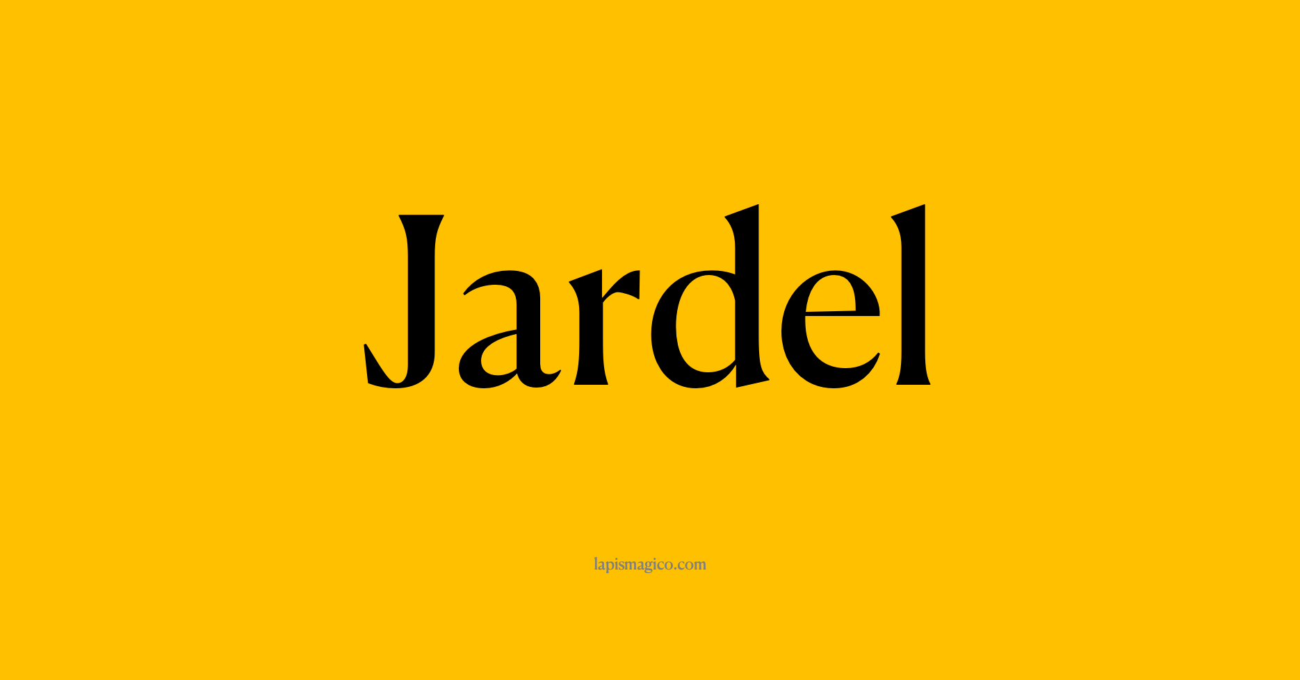 Nome Jardel, ficha divertida com pontilhado para crianças
