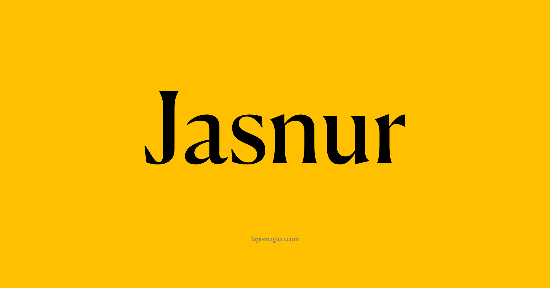 Nome Jasnur, ficha divertida com pontilhado para crianças