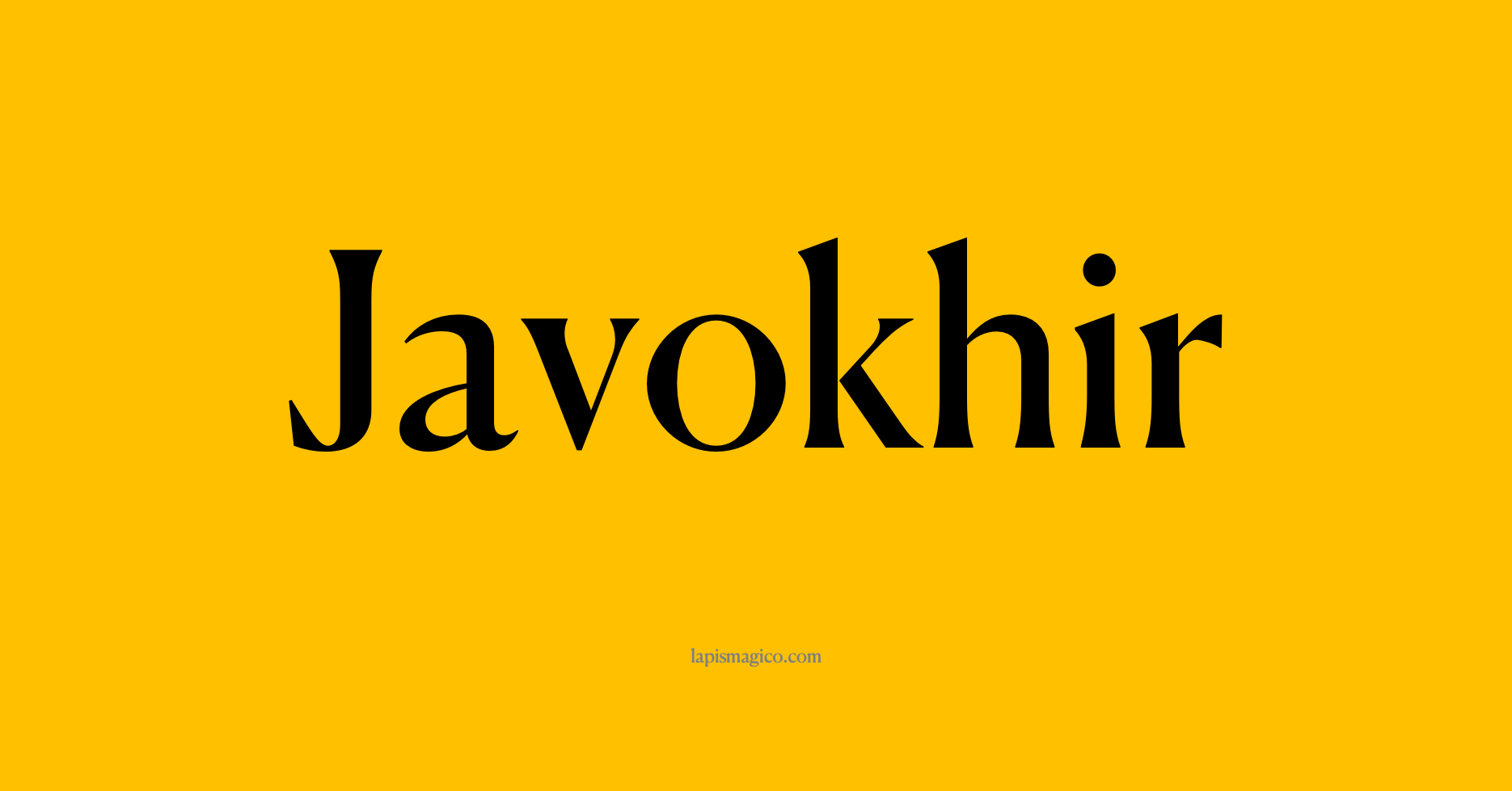 Nome Javokhir, ficha divertida com pontilhado para crianças