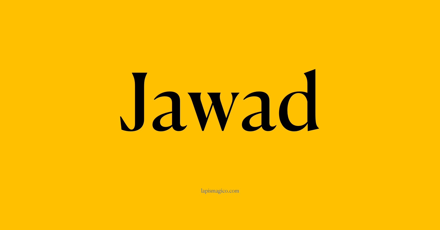 Nome Jawad, ficha divertida com pontilhado para crianças