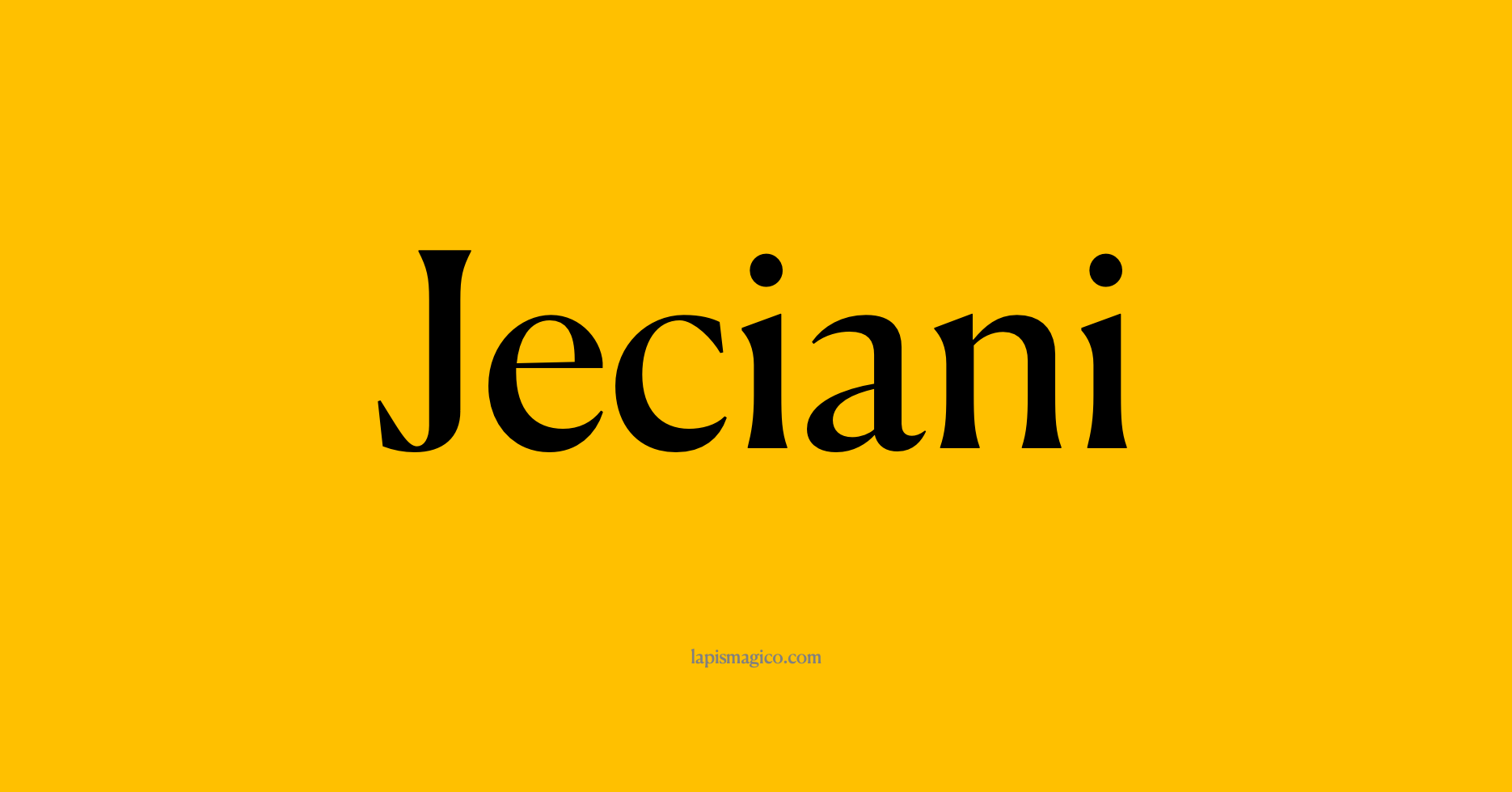 Nome Jeciani, ficha divertida com pontilhado para crianças