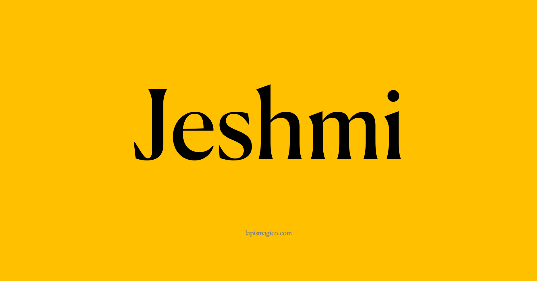 Nome Jeshmi, ficha divertida com pontilhado para crianças