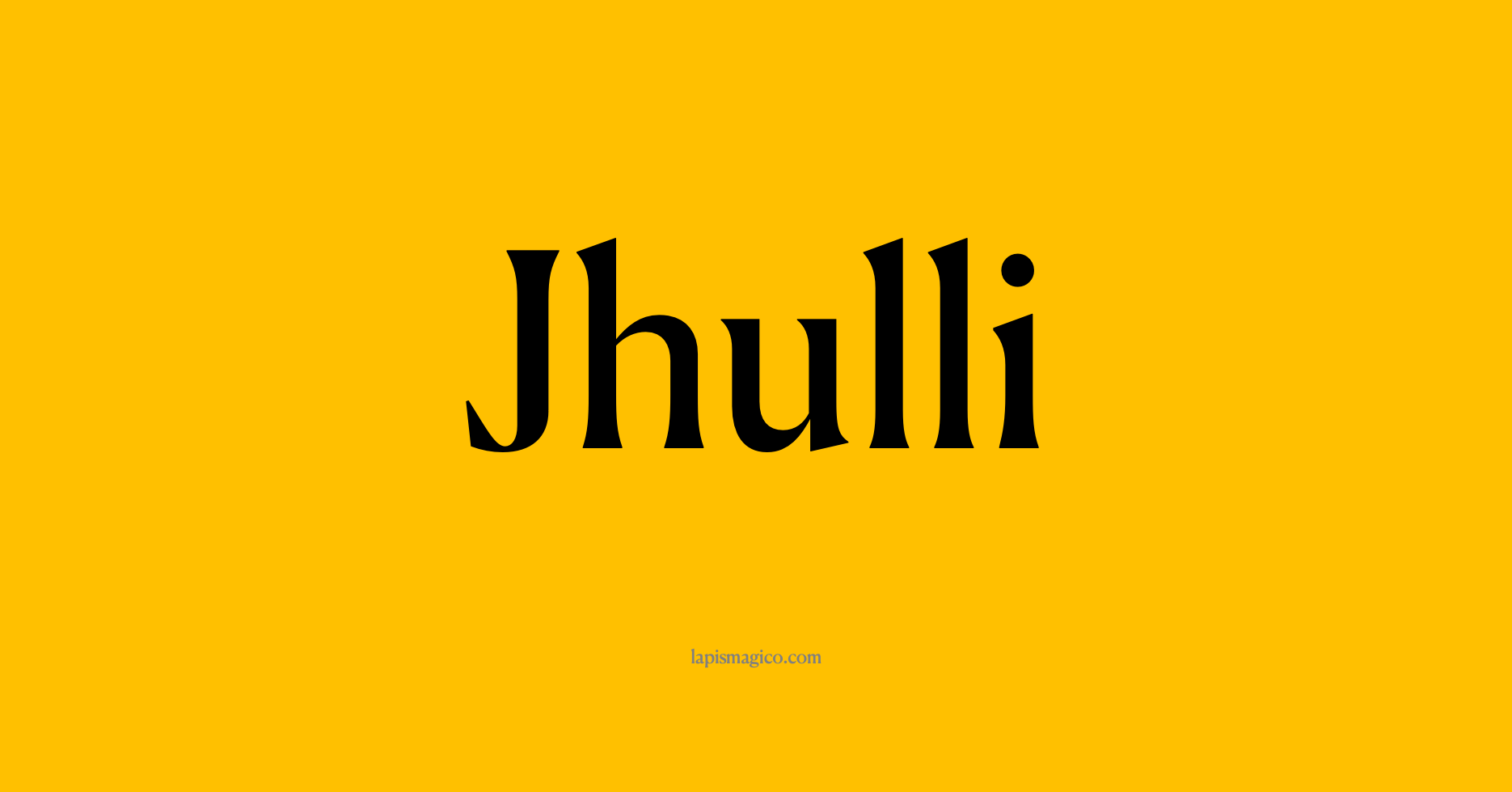 Nome Jhulli, ficha divertida com pontilhado para crianças