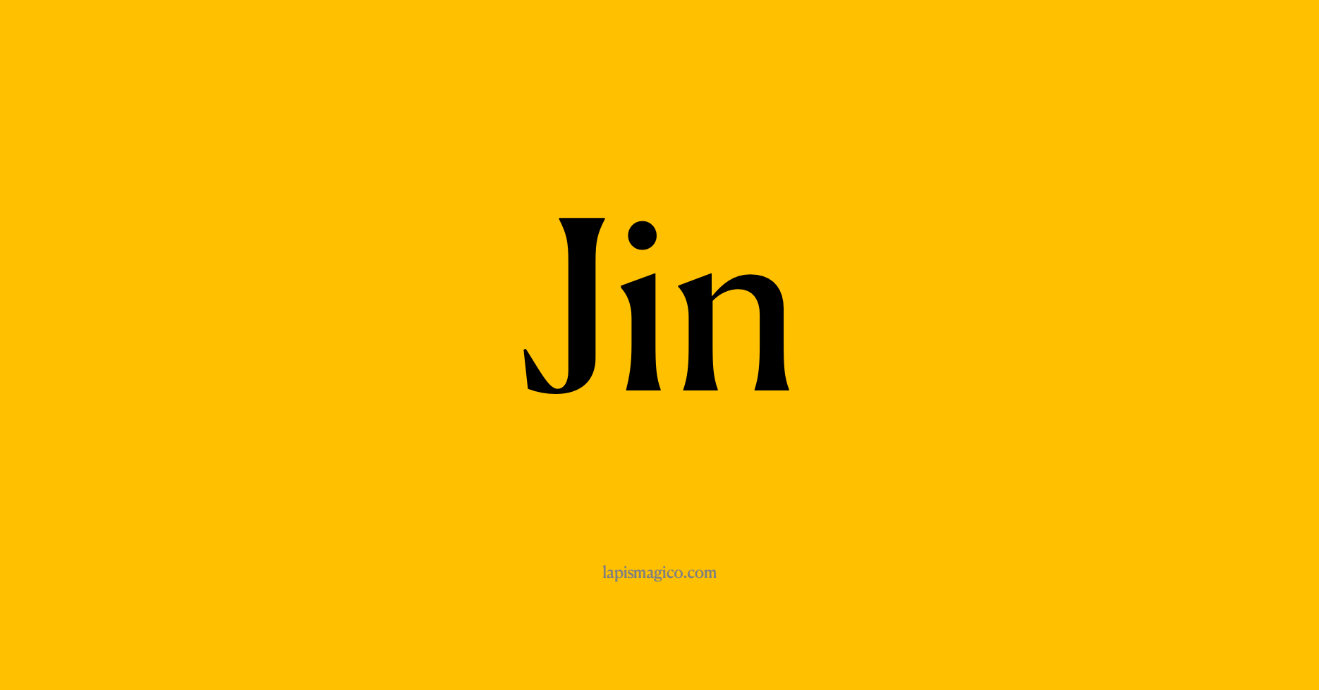 Nome Jin, ficha divertida com pontilhado para crianças
