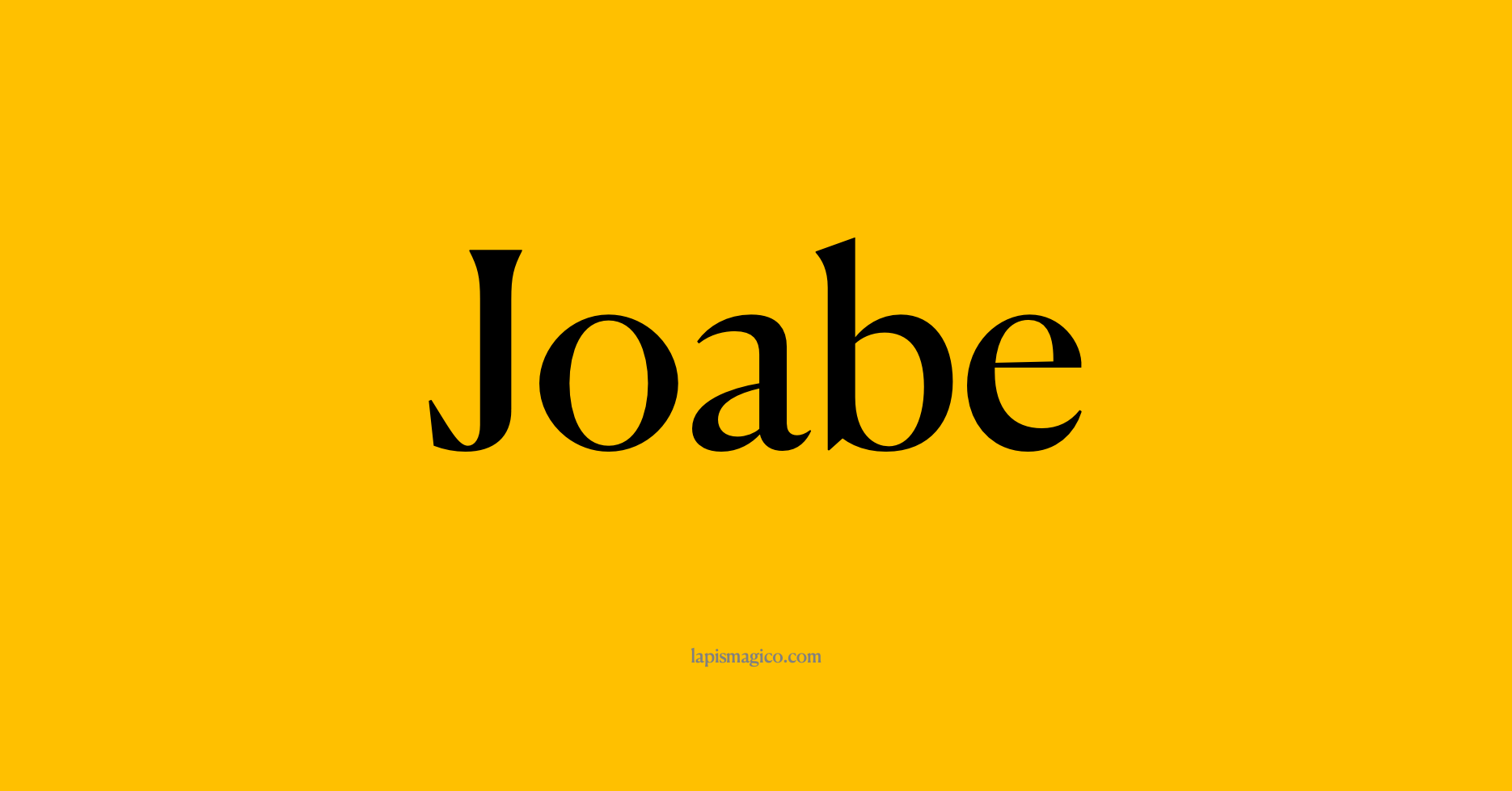 Nome Joabe, ficha divertida com pontilhado para crianças