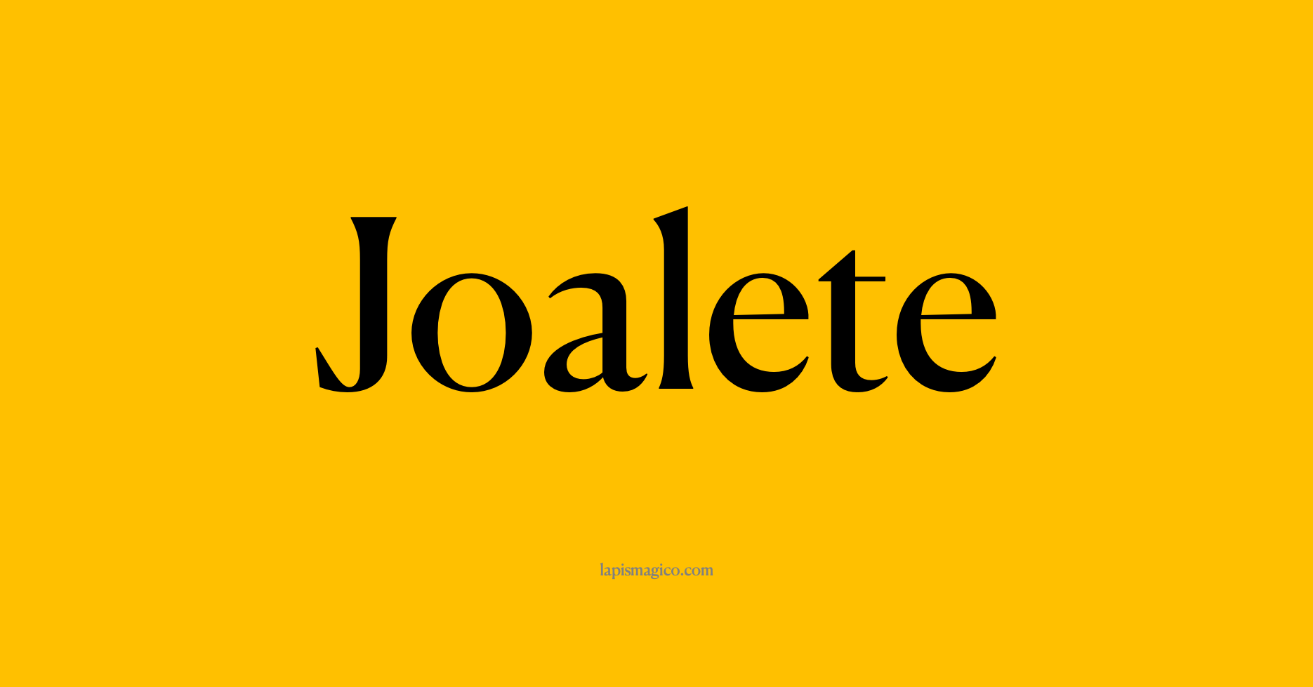 Nome Joalete, ficha divertida com pontilhado para crianças
