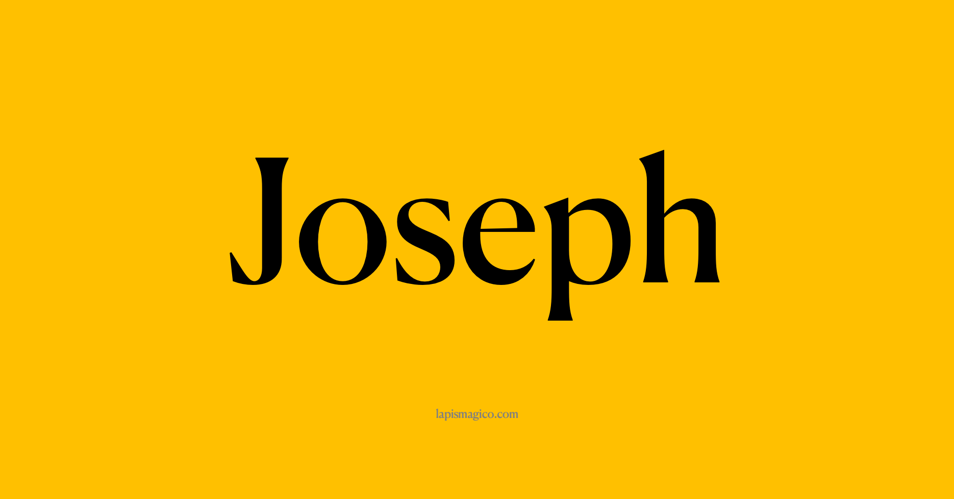 Nome Joseph, ficha divertida com pontilhado para crianças