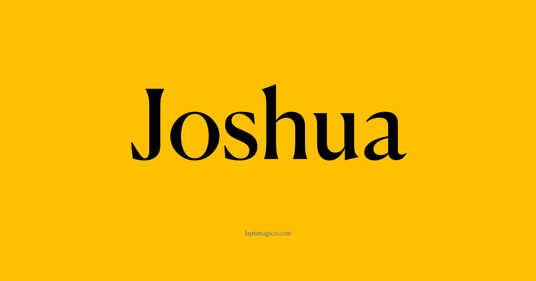Nome Joshua, ficha divertida com pontilhado para crianças