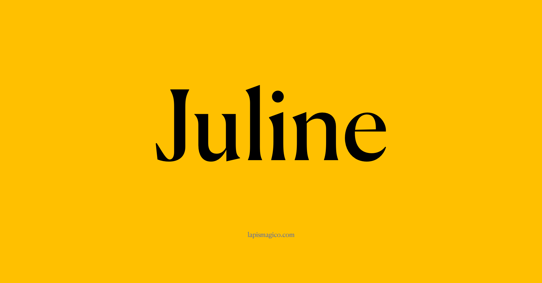 Nome Juline, ficha divertida com pontilhado para crianças