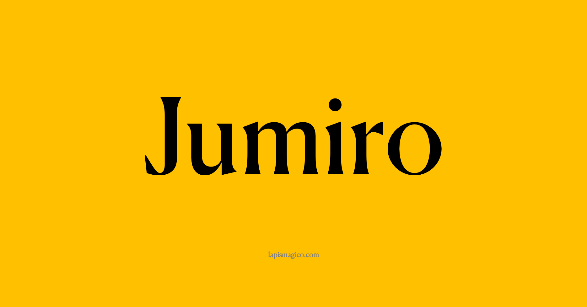 Nome Jumiro, ficha divertida com pontilhado para crianças