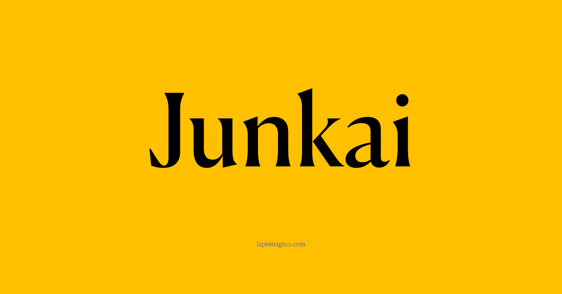 Nome Junkai, ficha divertida com pontilhado para crianças