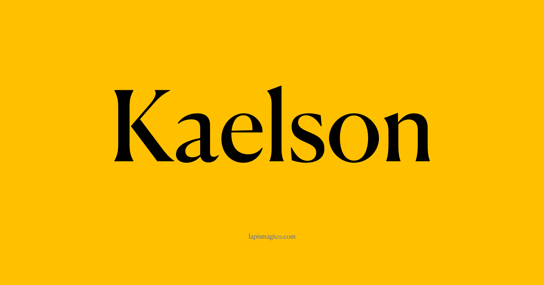 Nome Kaelson, ficha divertida com pontilhado para crianças