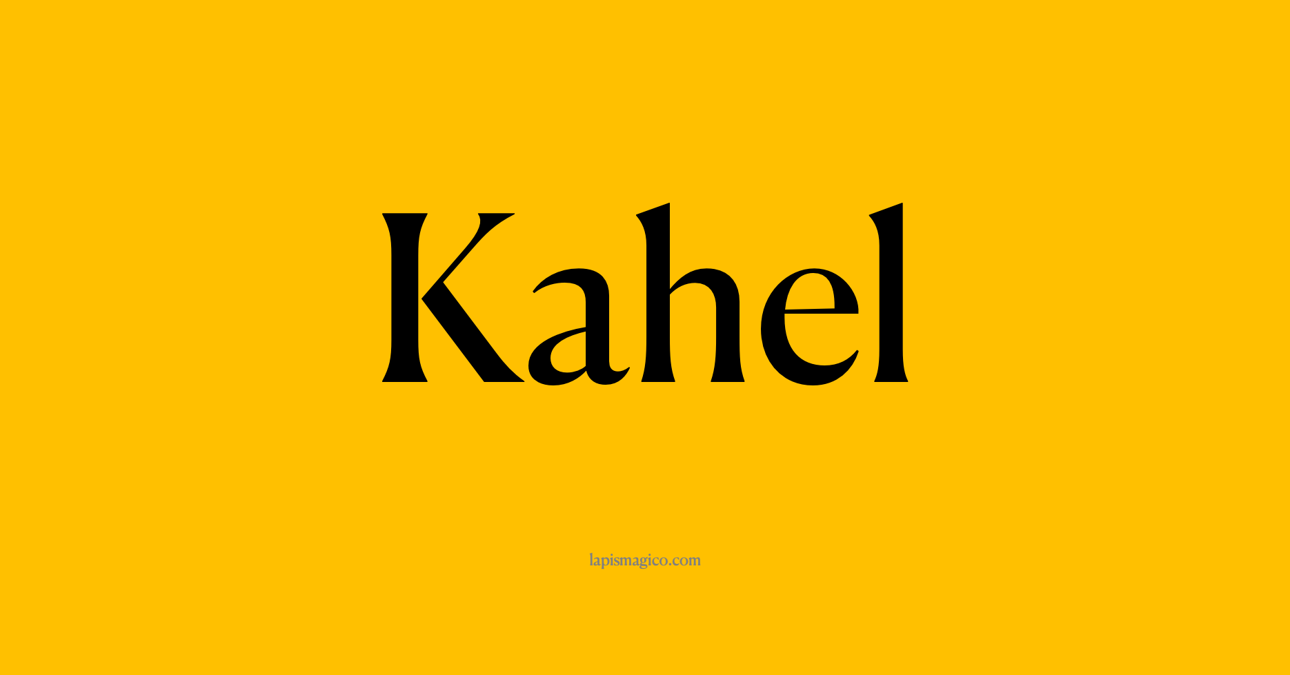 Nome Kahel, ficha divertida com pontilhado para crianças