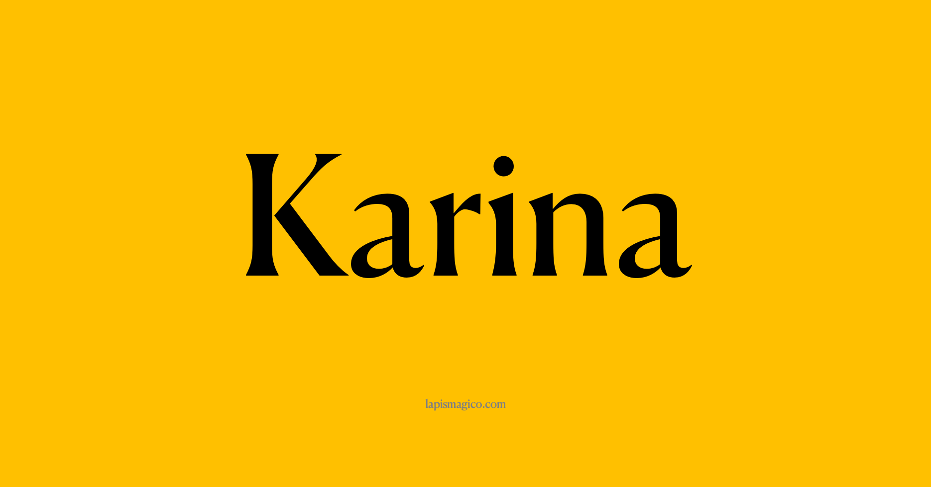 Nome Karina, ficha divertida com pontilhado para crianças