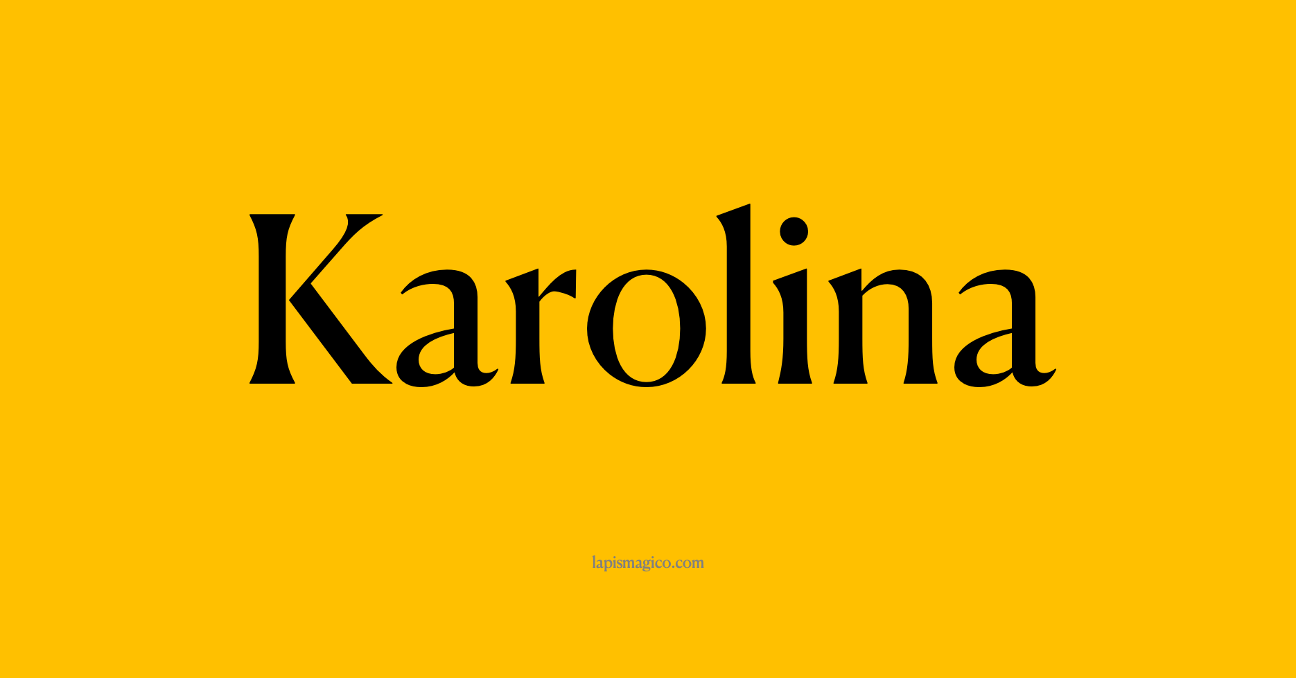 Nome Karolina, ficha divertida com pontilhado para crianças