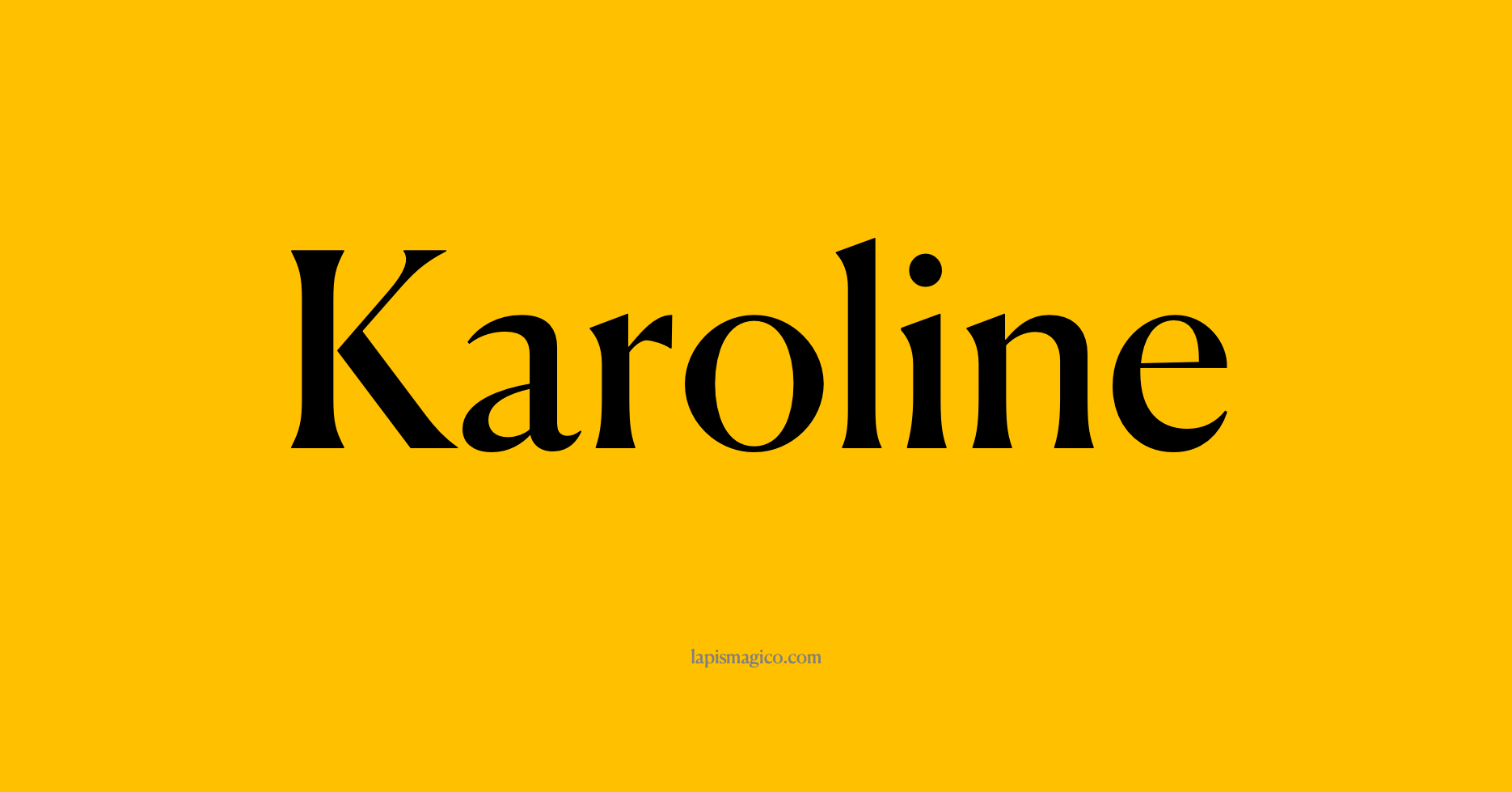 Nome Karoline, ficha divertida com pontilhado para crianças