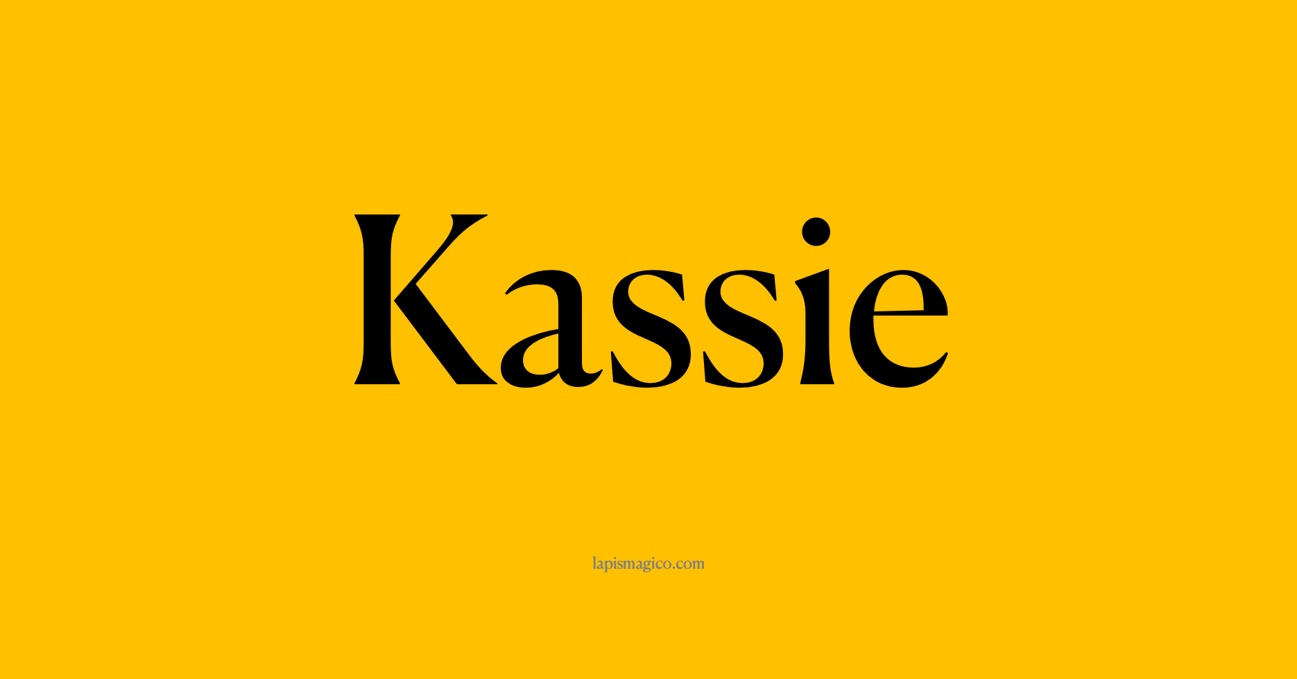 Nome Kassie, ficha divertida com pontilhado para crianças