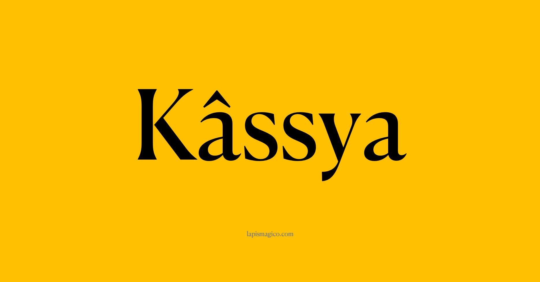 Nome Kâssya, ficha divertida com pontilhado para crianças