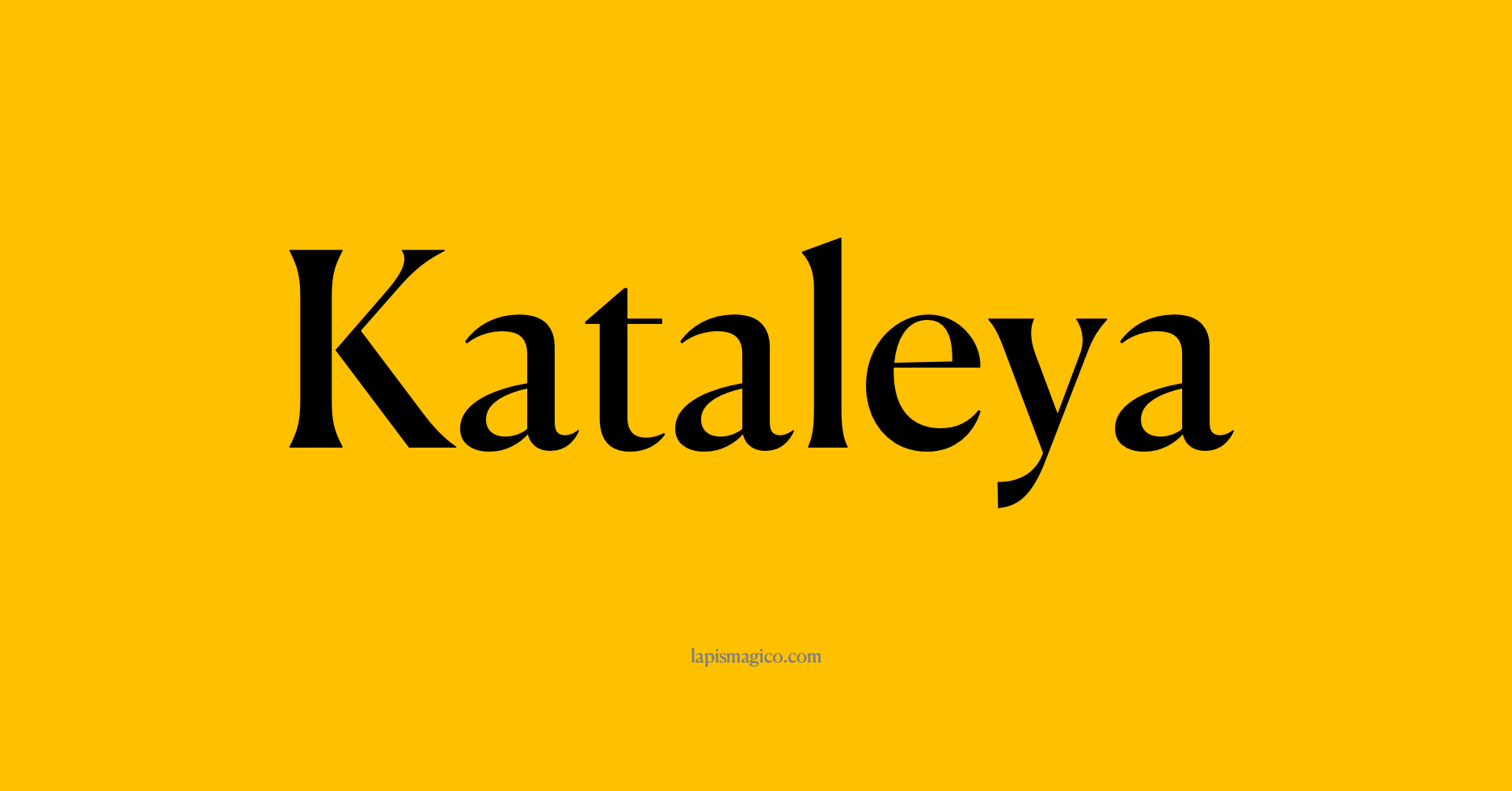 Nome Kataleya, ficha divertida com pontilhado para crianças