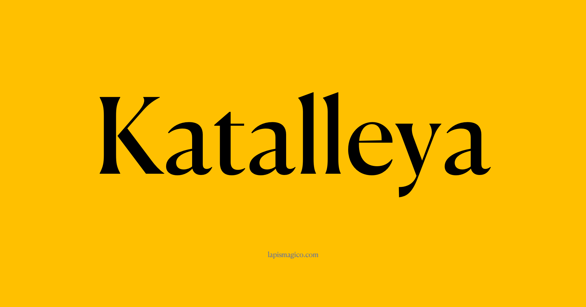 Nome Katalleya, ficha divertida com pontilhado para crianças