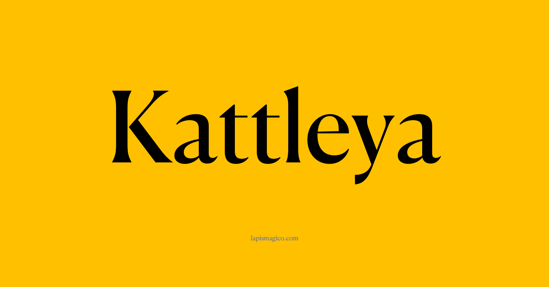 Nome Kattleya, ficha divertida com pontilhado para crianças