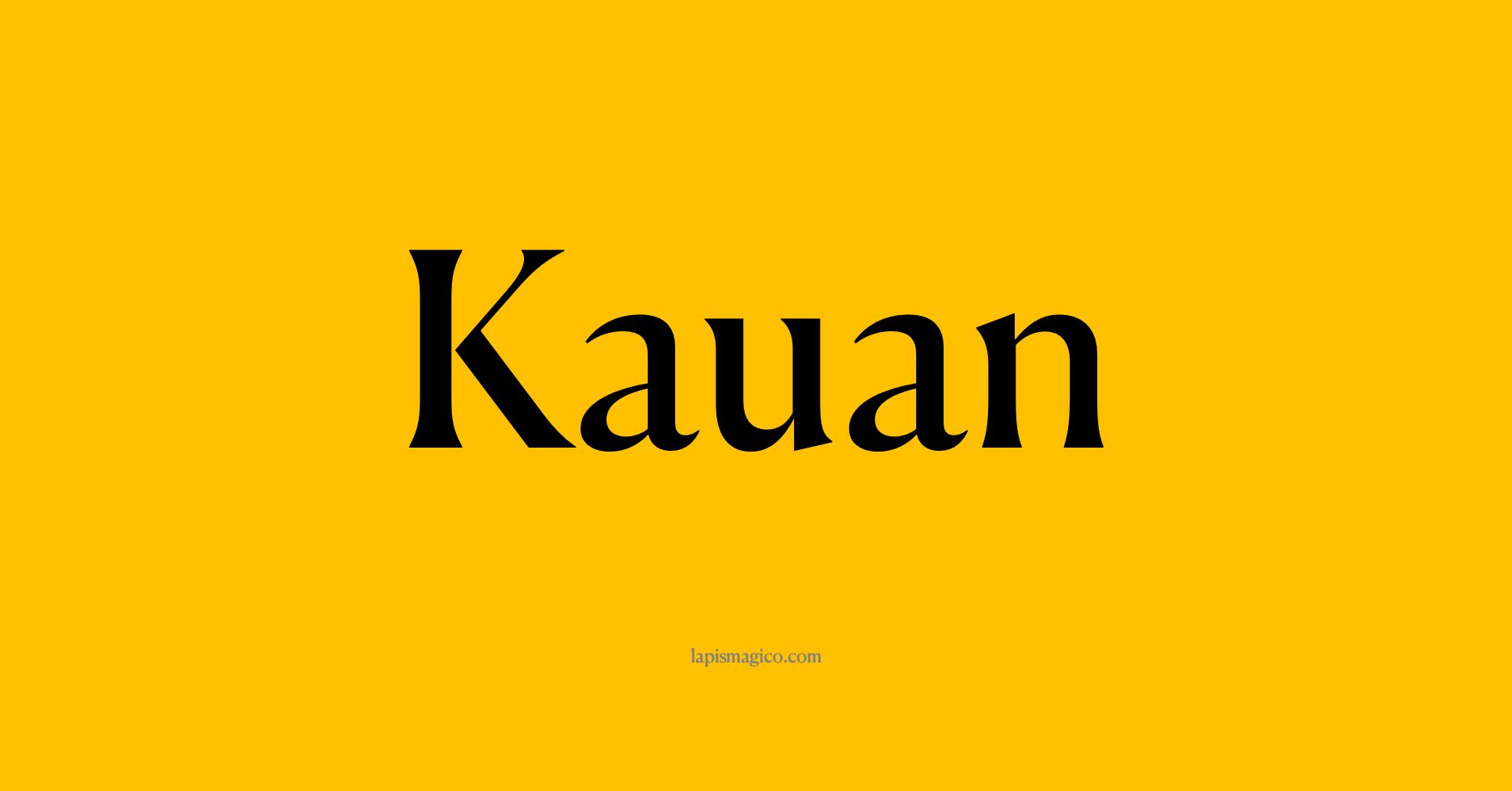 Nome Kauan, ficha divertida com pontilhado para crianças