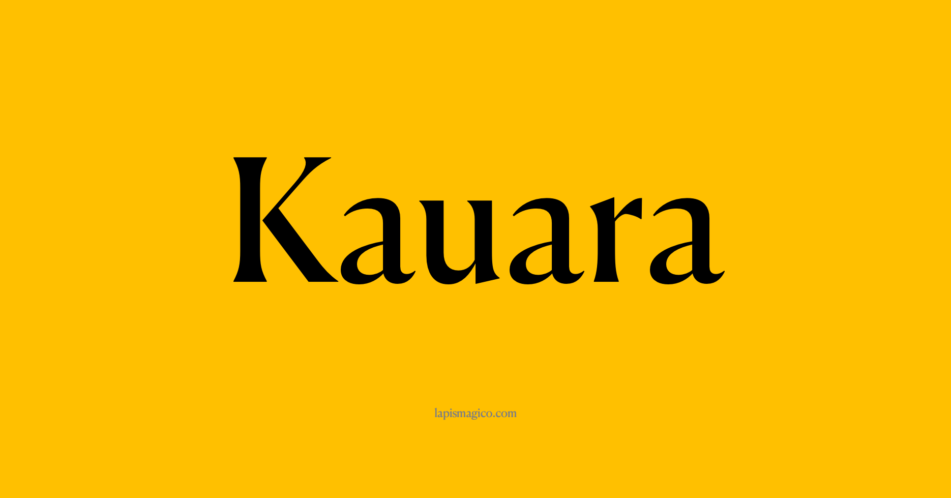 Nome Kauara, ficha divertida com pontilhado para crianças