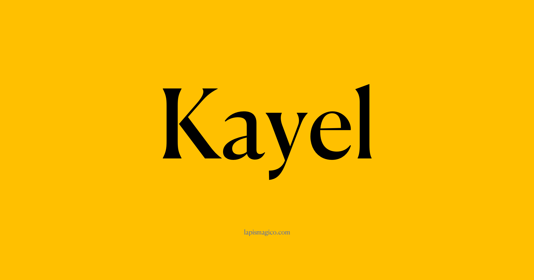 Nome Kayel, ficha divertida com pontilhado para crianças