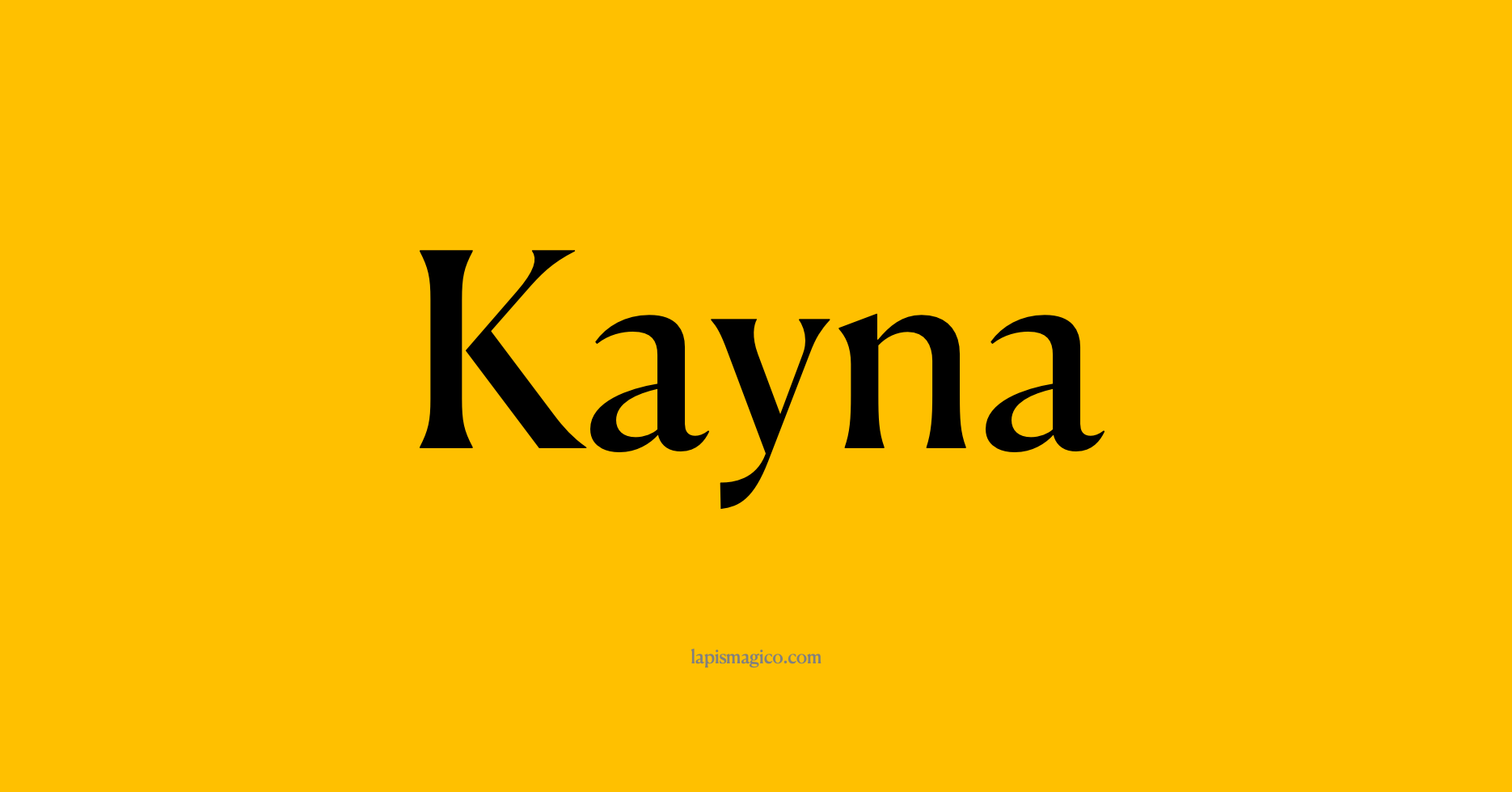 Nome Kayna, ficha divertida com pontilhado para crianças