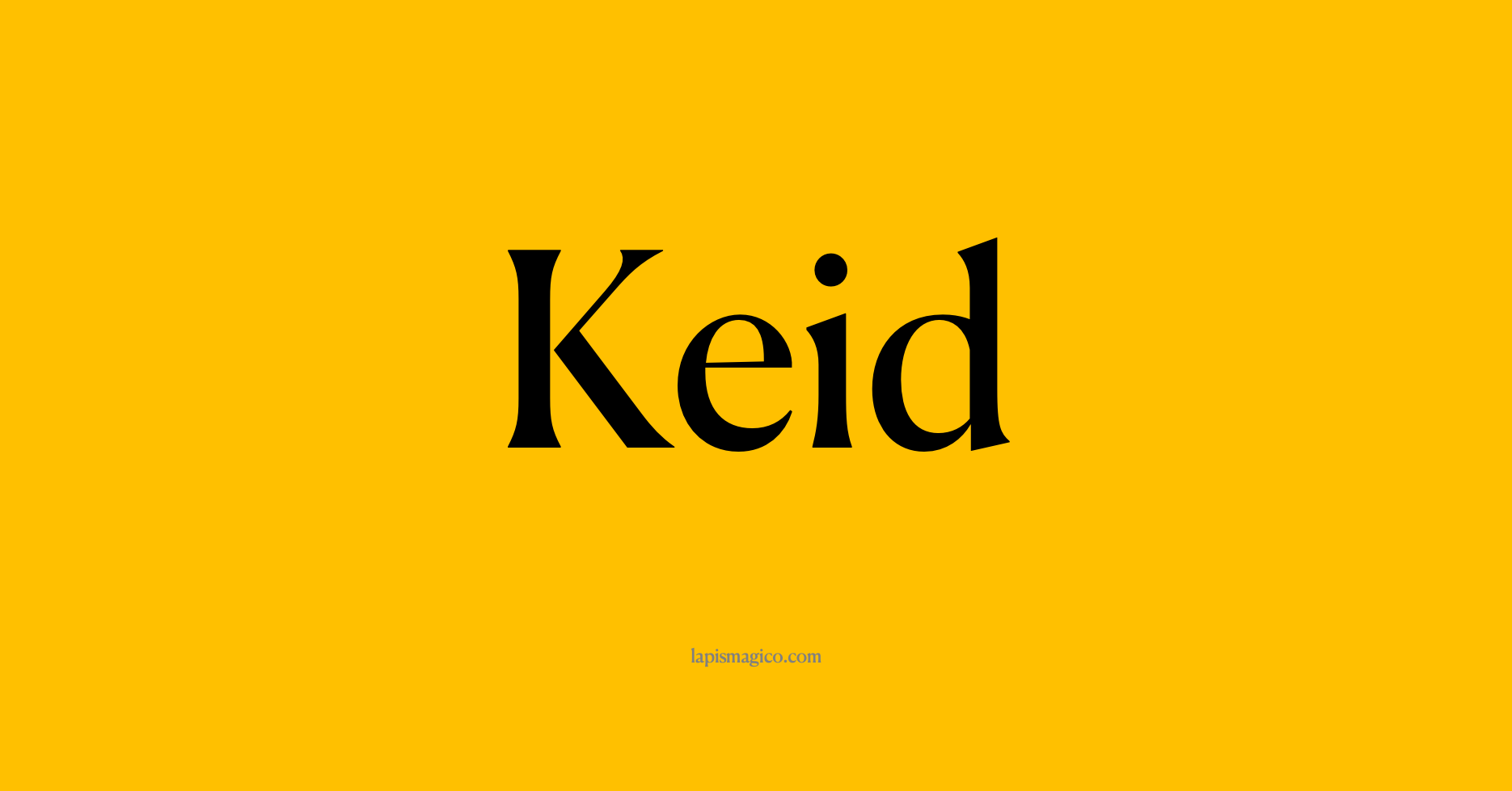 Nome Keid, ficha divertida com pontilhado para crianças