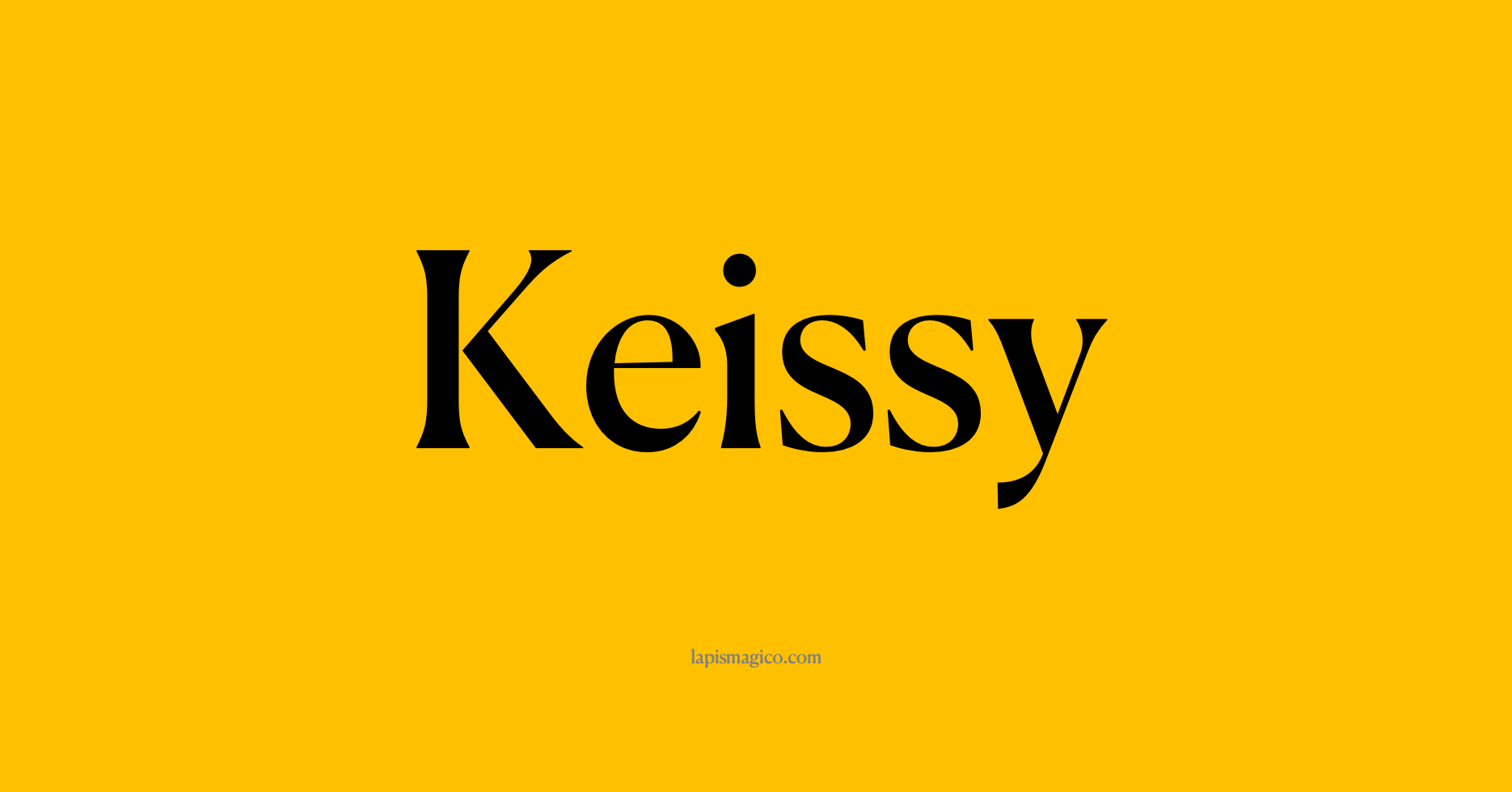 Nome Keissy, ficha divertida com pontilhado para crianças