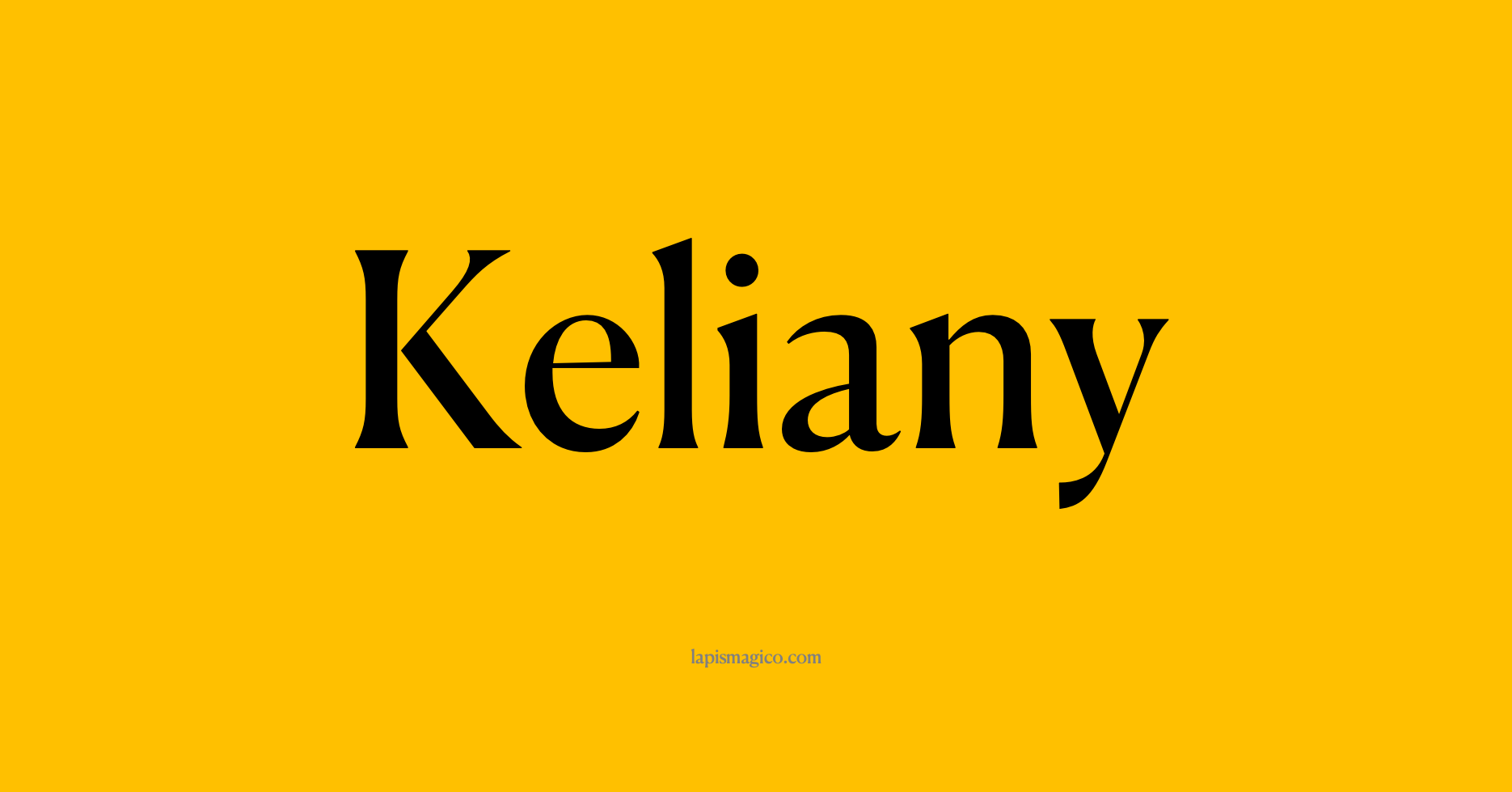 Nome Keliany, ficha divertida com pontilhado para crianças