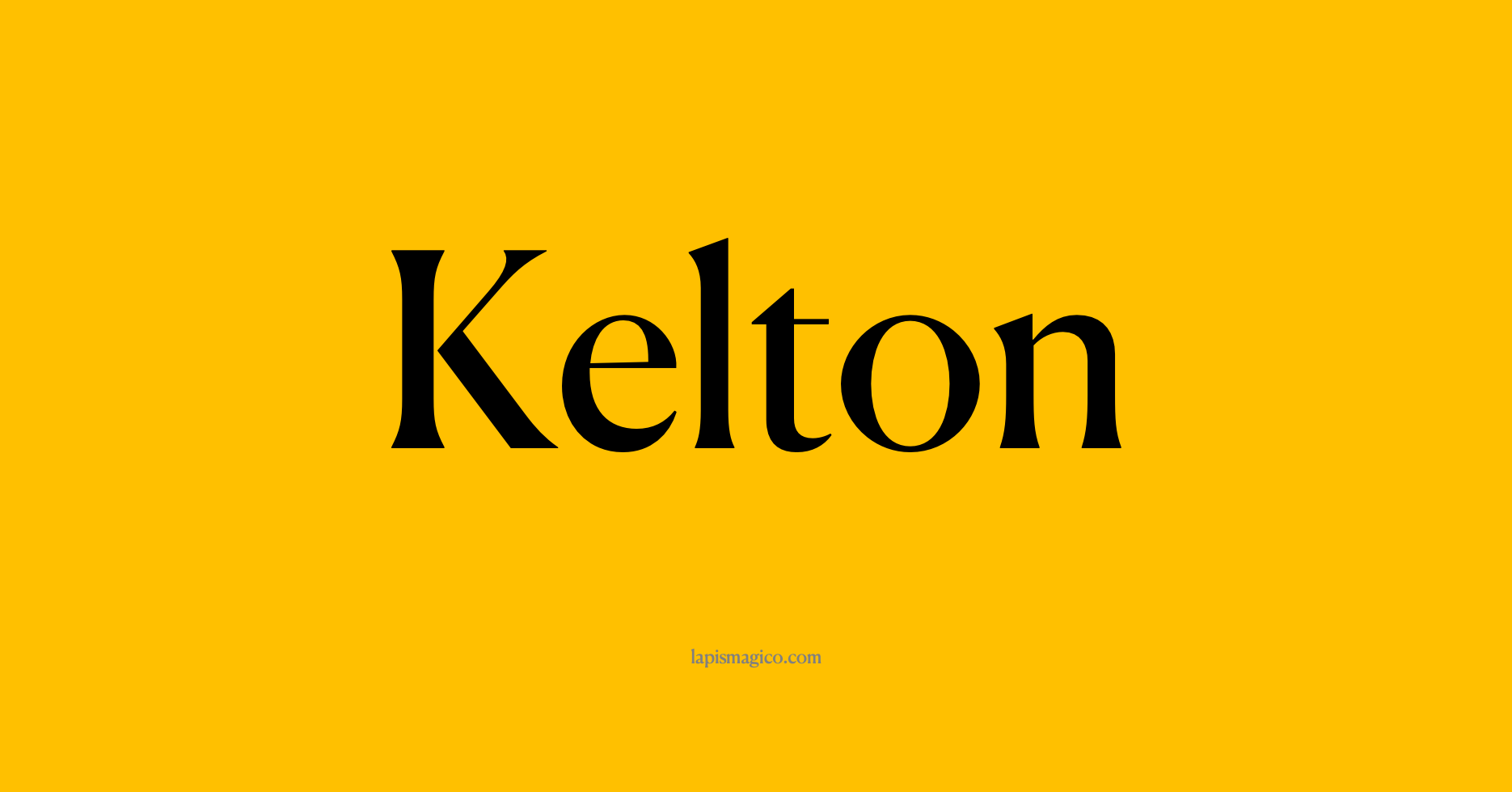 Nome Kelton, ficha divertida com pontilhado para crianças