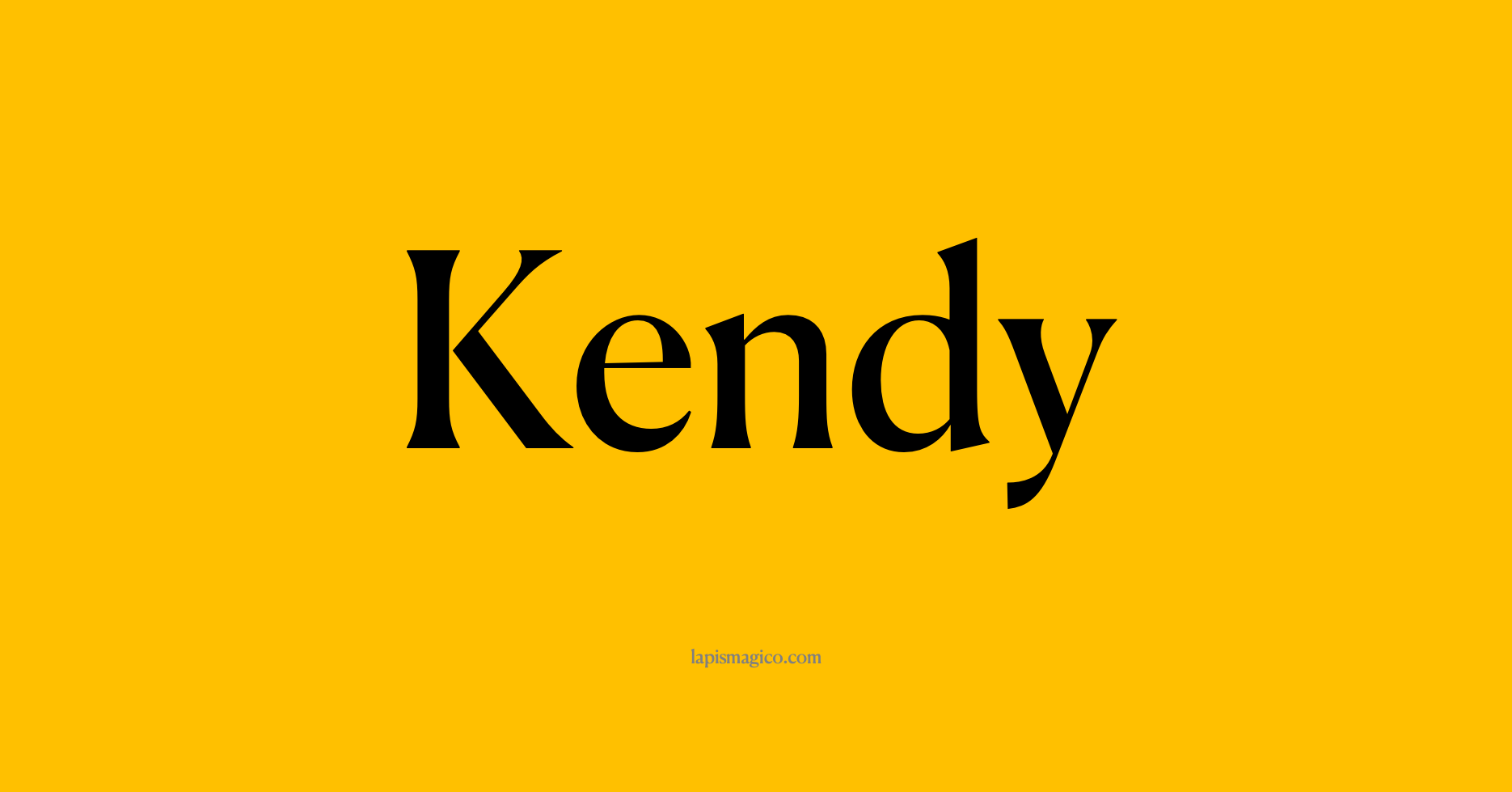 Nome Kendy, ficha divertida com pontilhado para crianças