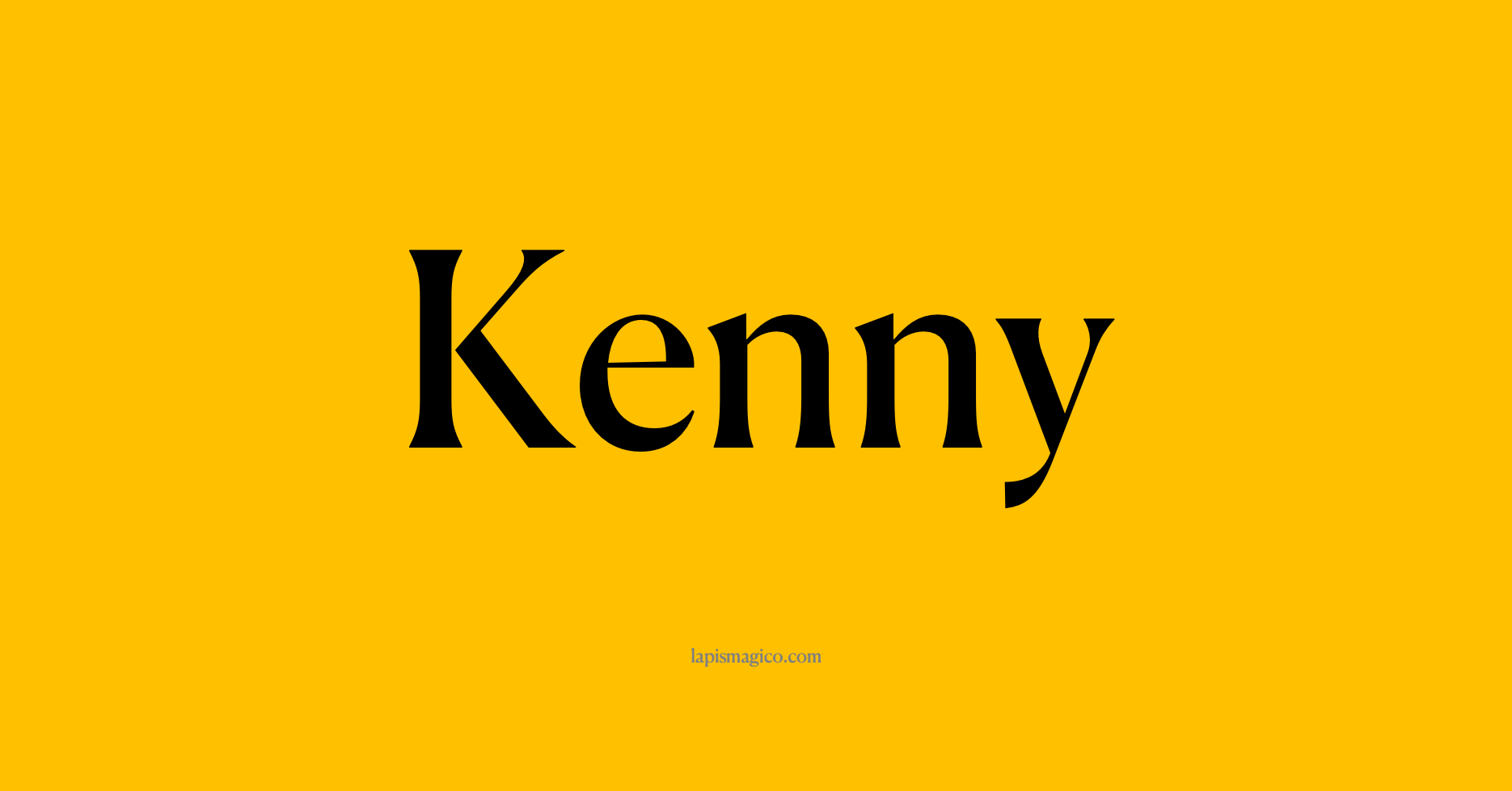 Nome Kenny, ficha divertida com pontilhado para crianças