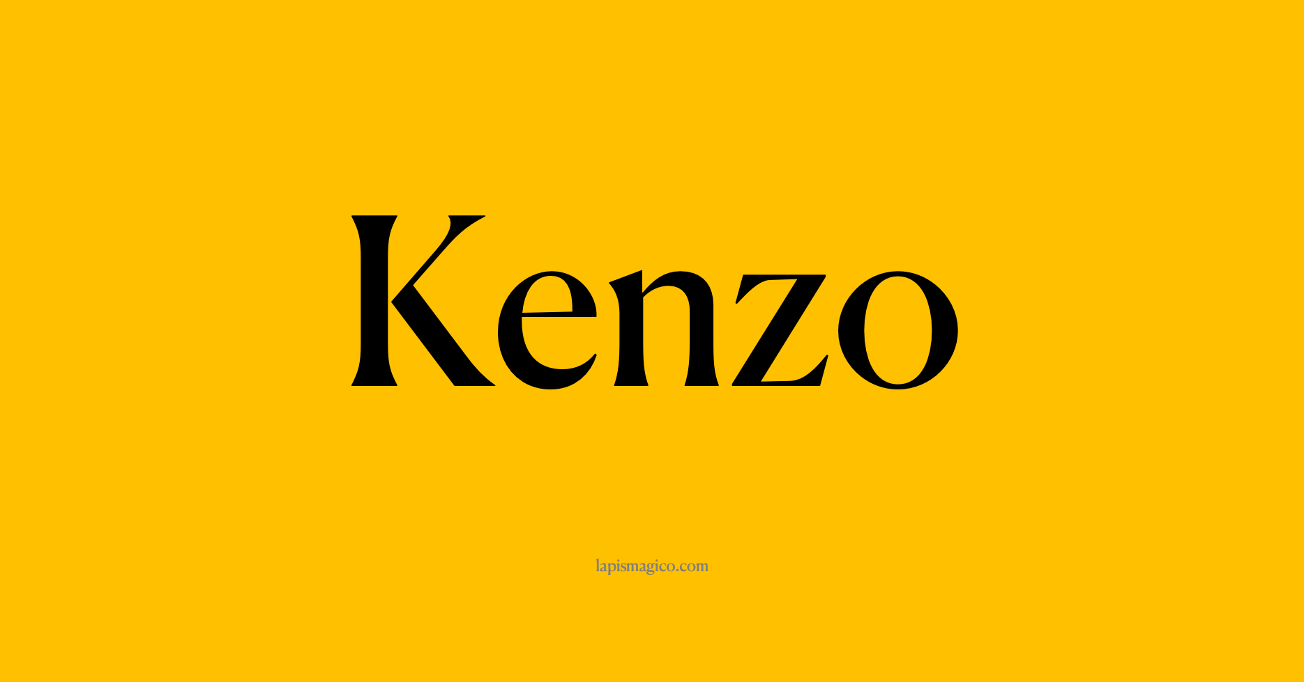 Nome Kenzo, ficha divertida com pontilhado para crianças